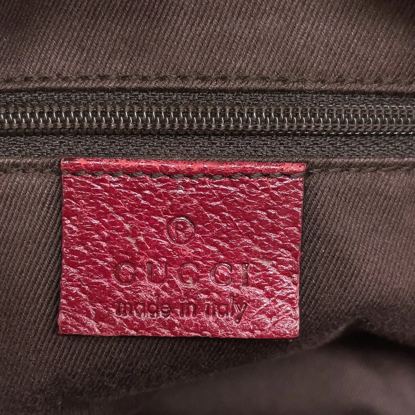 Original/Auth Gucci - Handtasche - Klassisch - GG Canvas mit Leder Rot