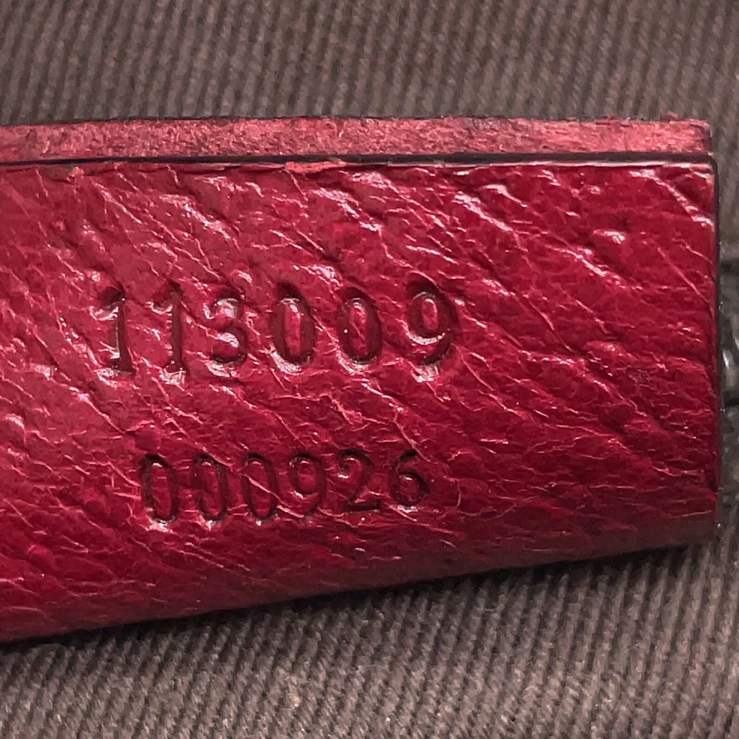 Original/Auth Gucci - Handtasche - Klassisch - GG Canvas mit Leder Rot