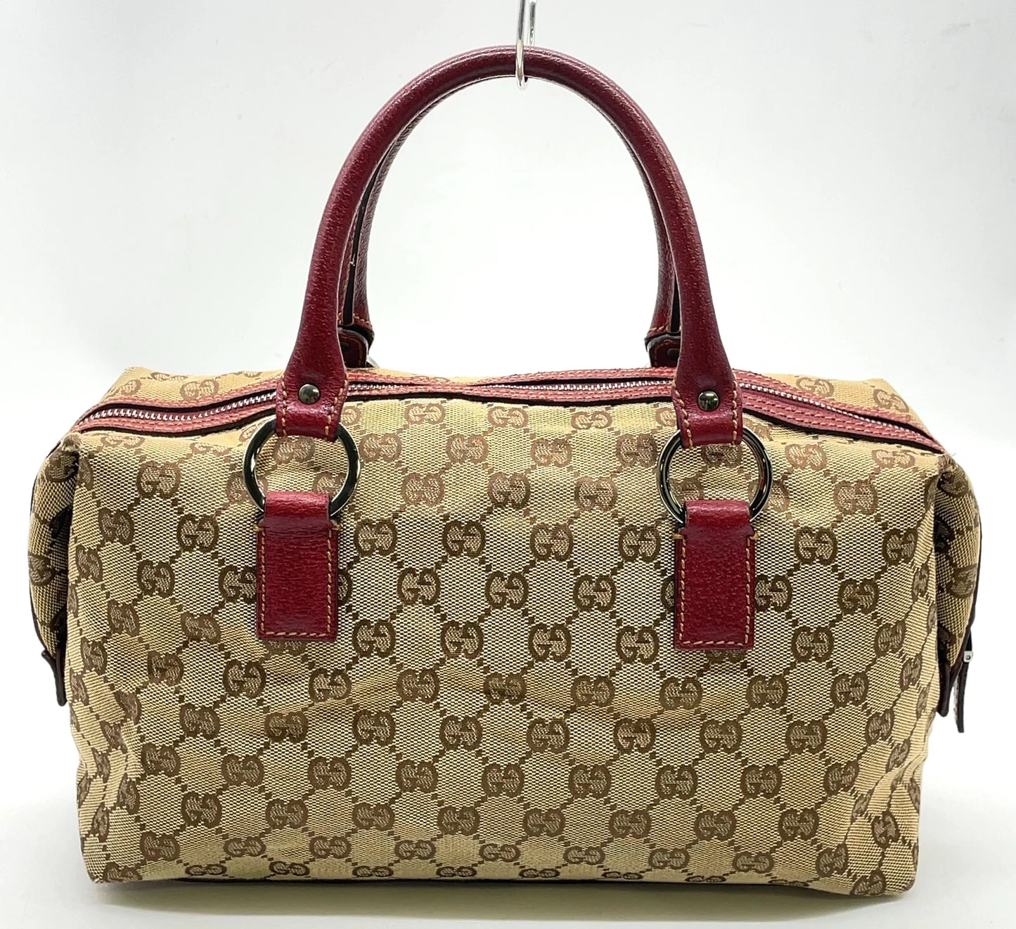 Original/Auth Gucci - Handtasche - Klassisch - GG Canvas mit Leder Rot