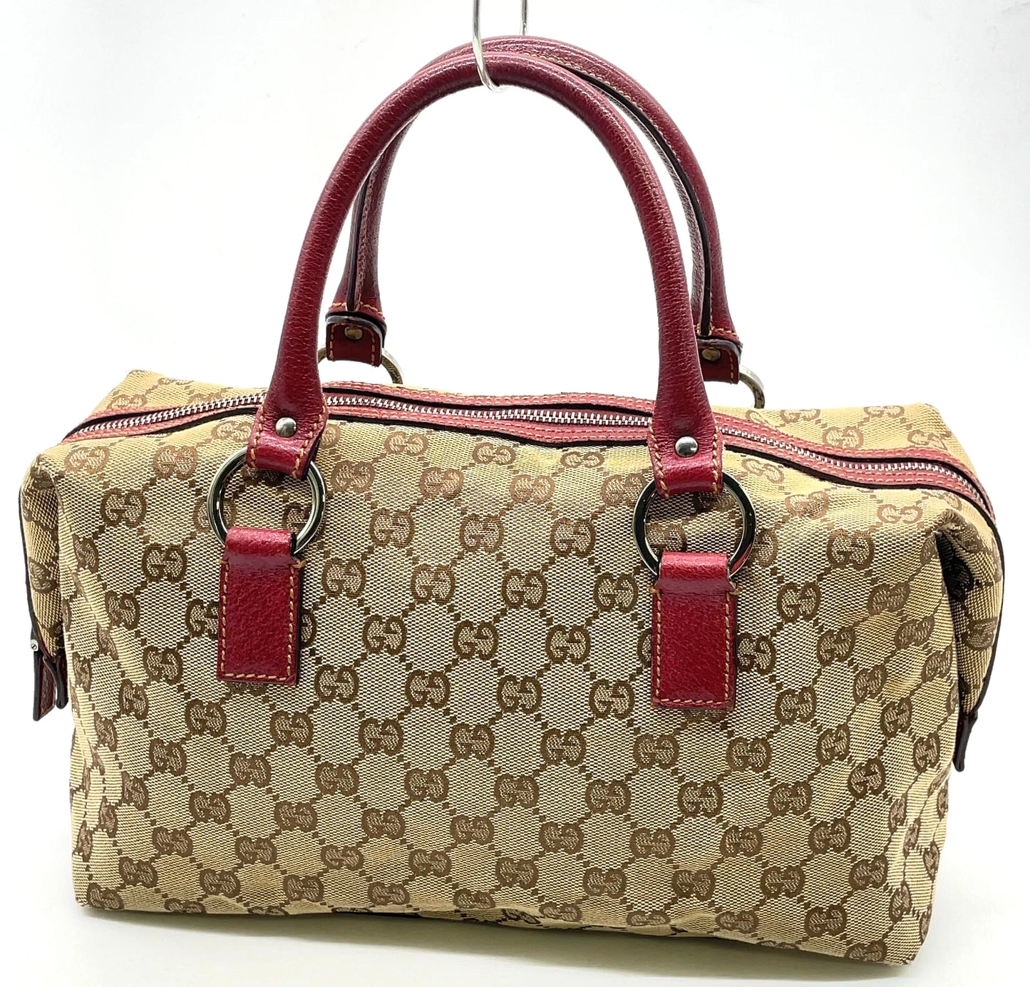 Original/Auth Gucci - Handtasche - Klassisch - GG Canvas mit Leder Rot