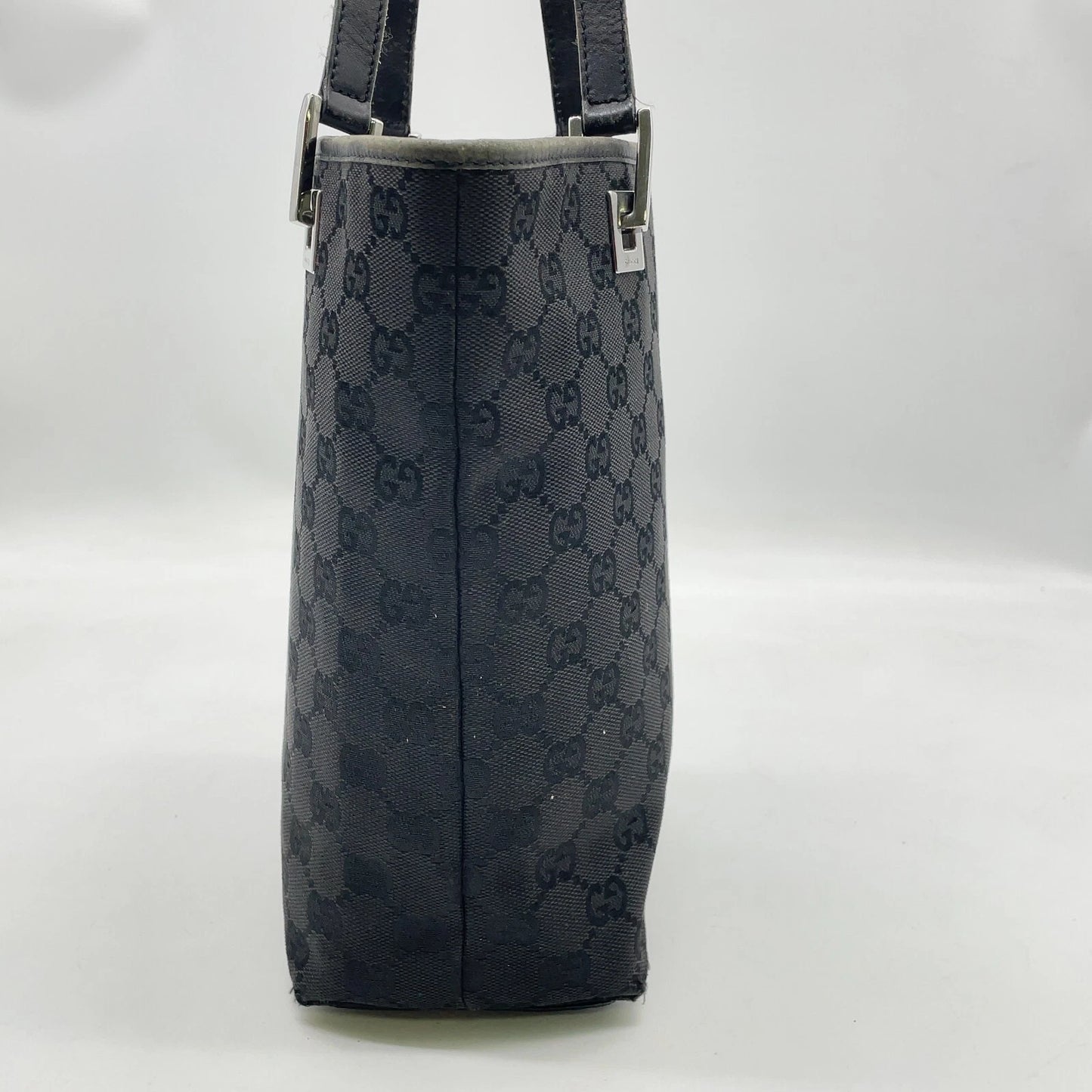 Original/Auth Gucci - Tote Bag Schultertasche - Klassisch - GG Canvas Schwarz