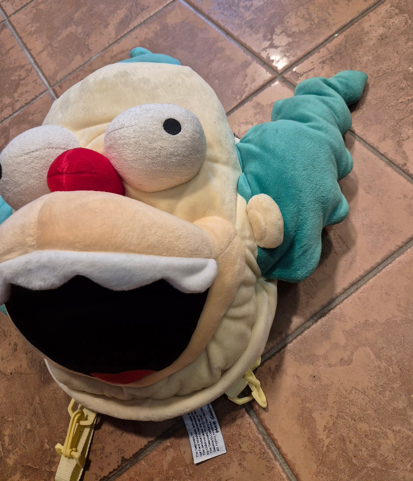 Simpsons - Krusty Clown Rucksack - Vintage 90er Jahre - Bunt