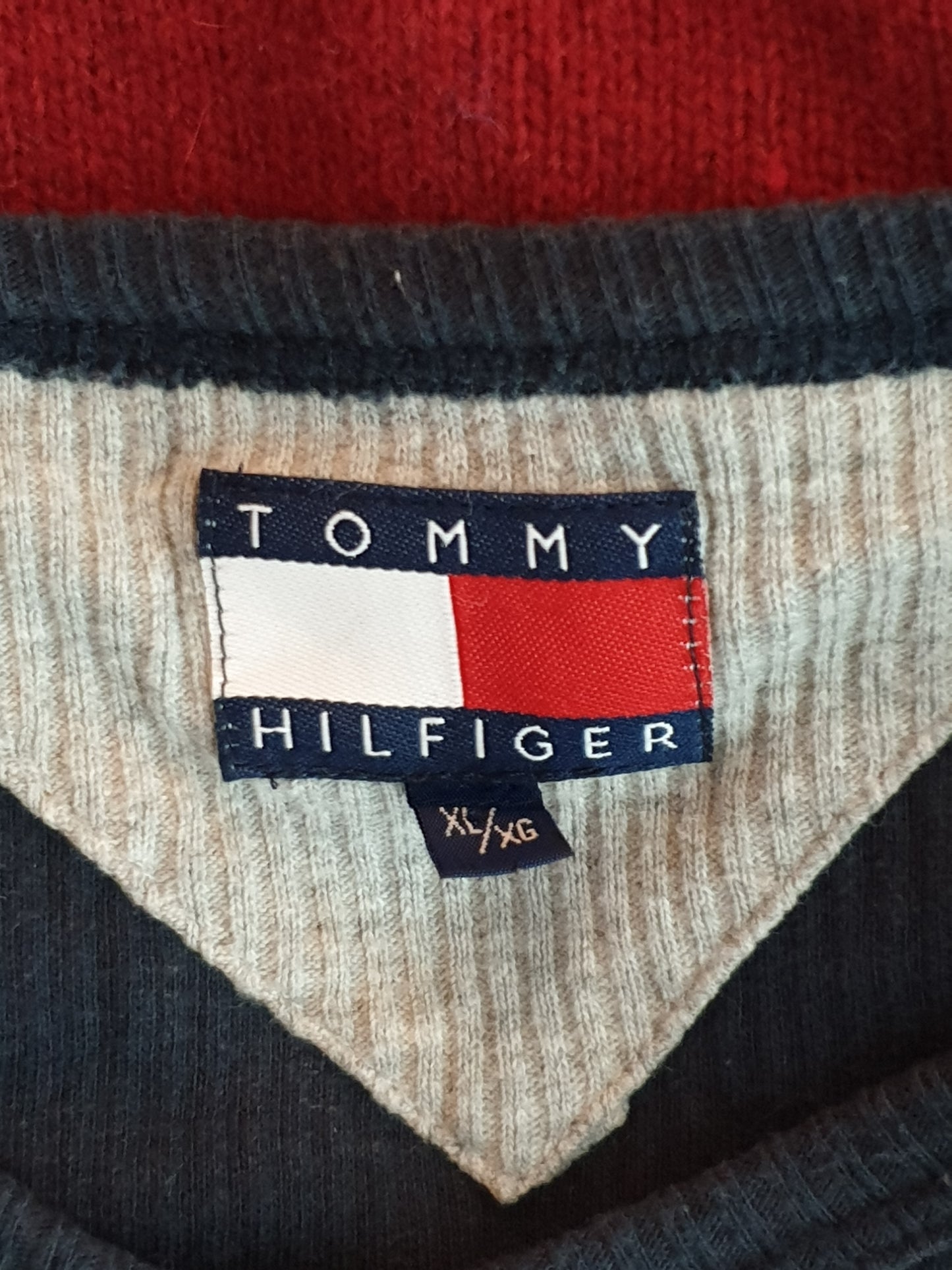 Tommy Hilfiger - Pullover - Ripp Optik - Dunkelblau - Herren - XL