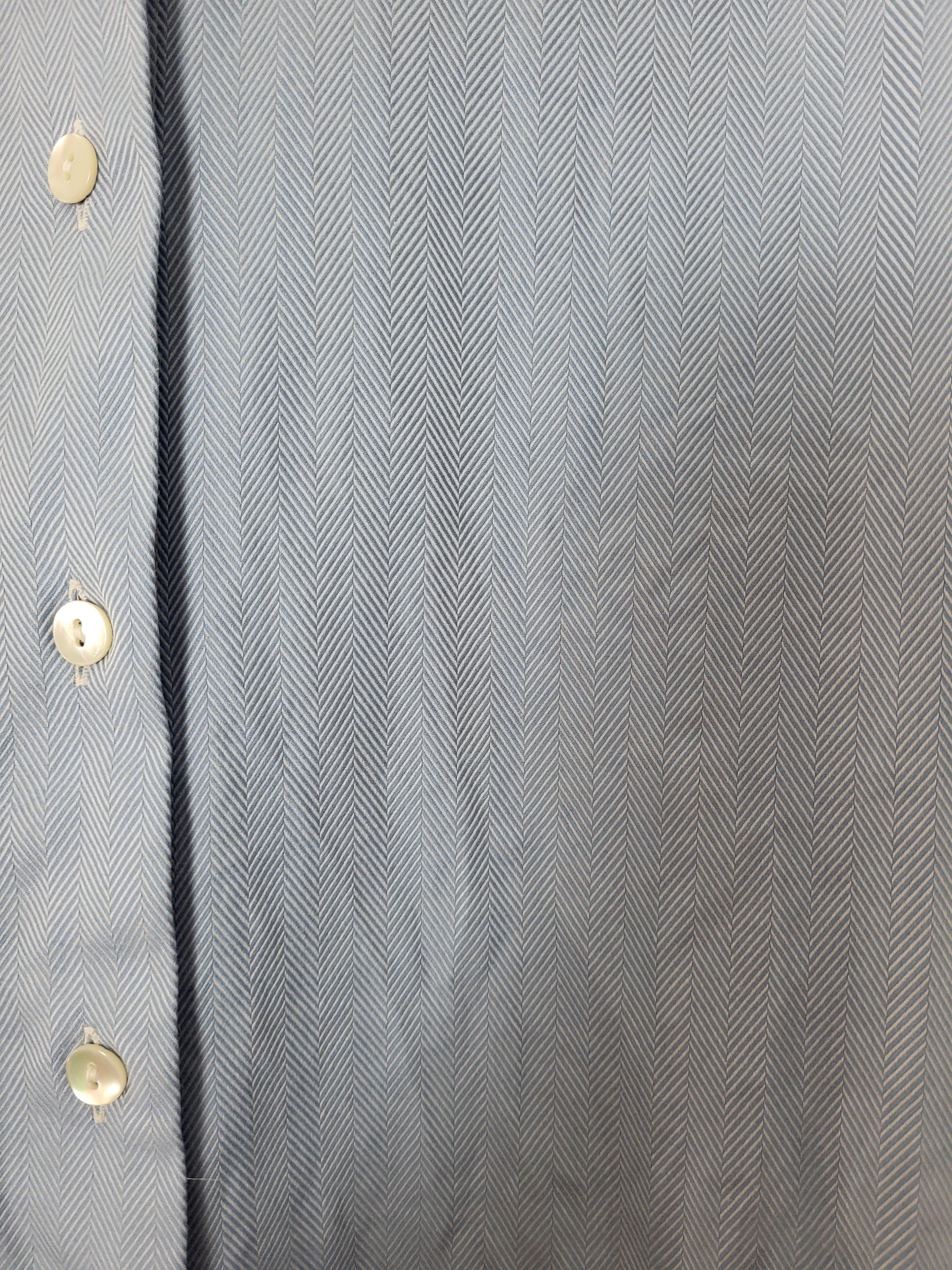 Burberry - Hemd - Streifen Muster - Vintage - Blau - Herren - M/L (42)