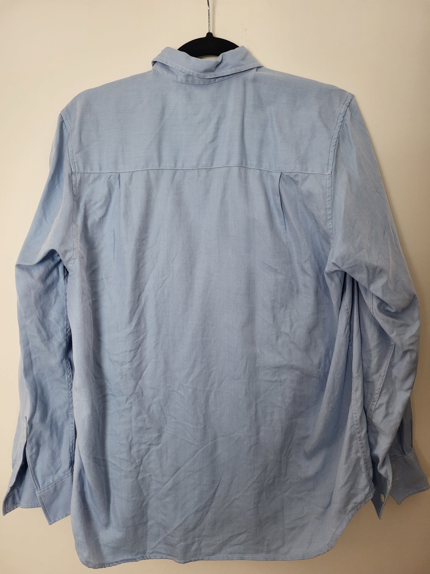 Burberry - Hemd - Streifen Muster - Vintage - Blau - Herren - M/L (42)