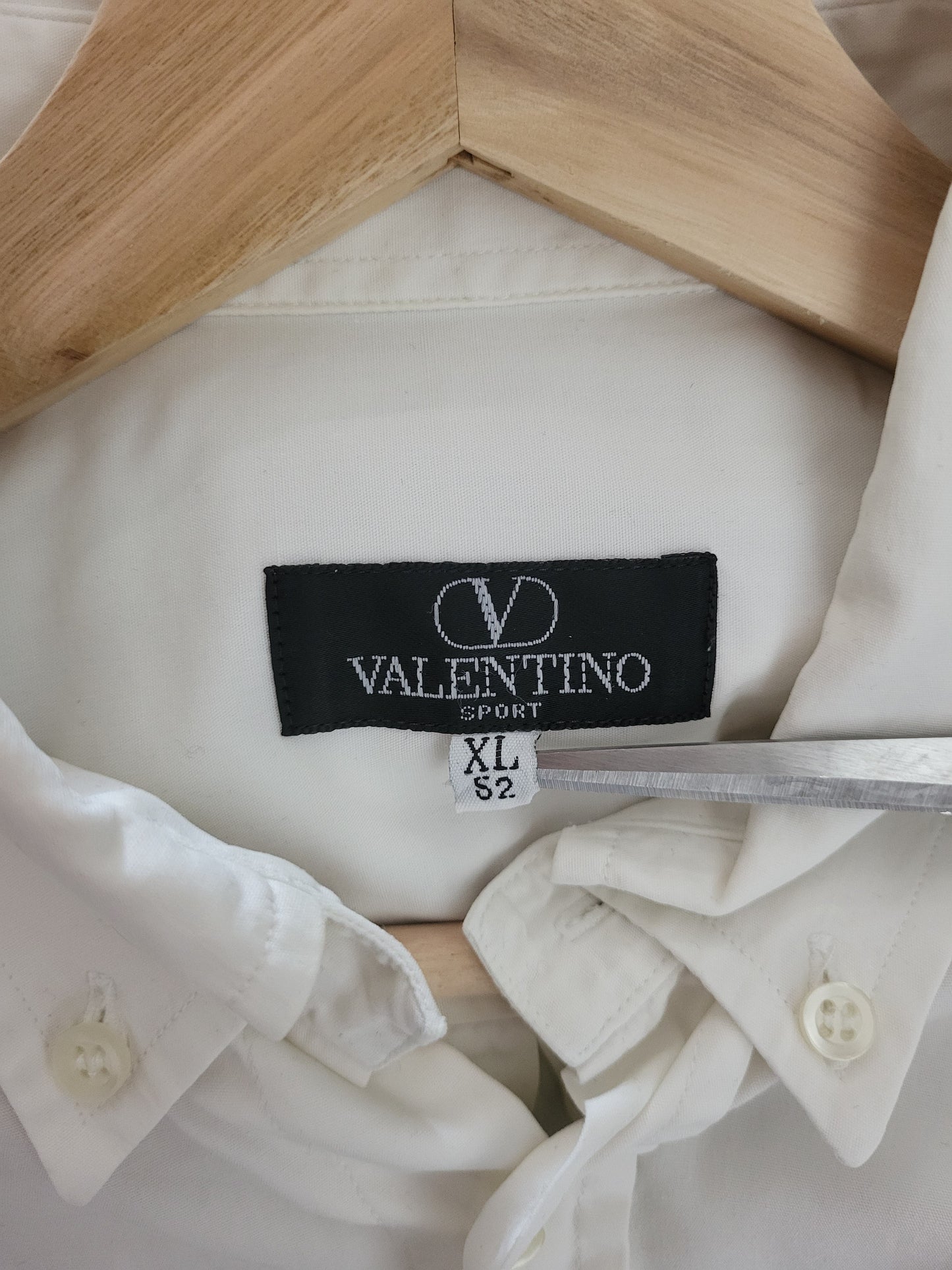VALENTINO - Hemd - Klassisch - Weiß - Herren - XL