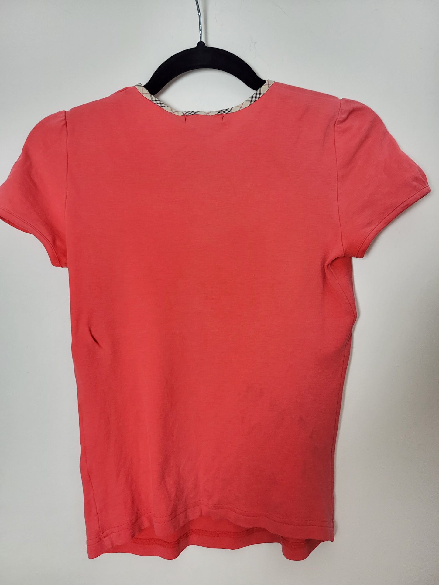 VINTAGE BURBERRY - Shirt - Klassisch - Rot - Kinder - M