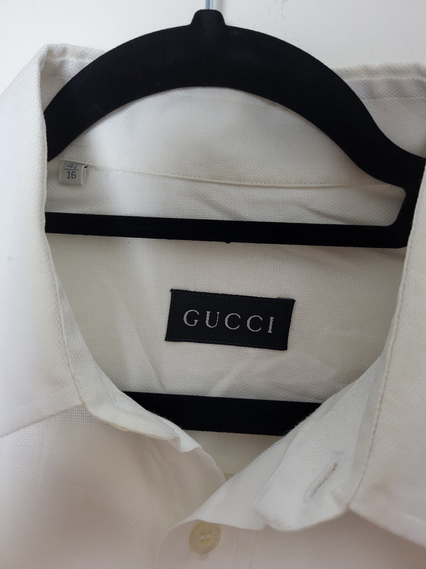 Gucci - Hemd - Klassisch - Weiß - Herren - XL