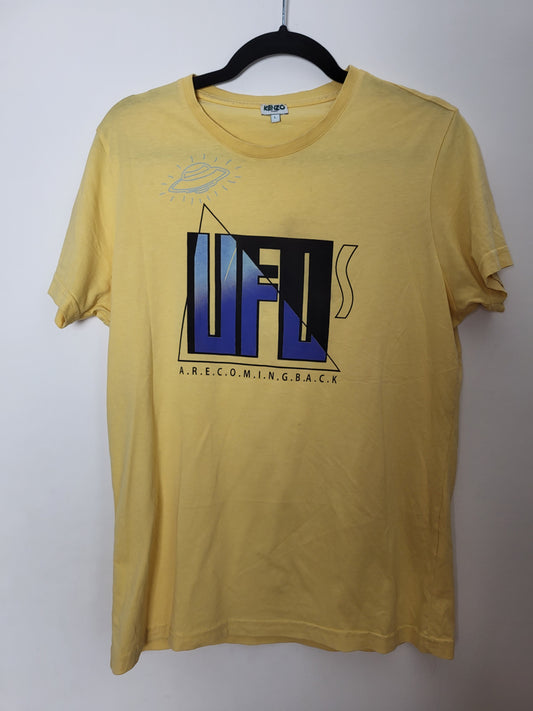 KENZO - T-Shirt - Klassisch - Gelb - Herren - L