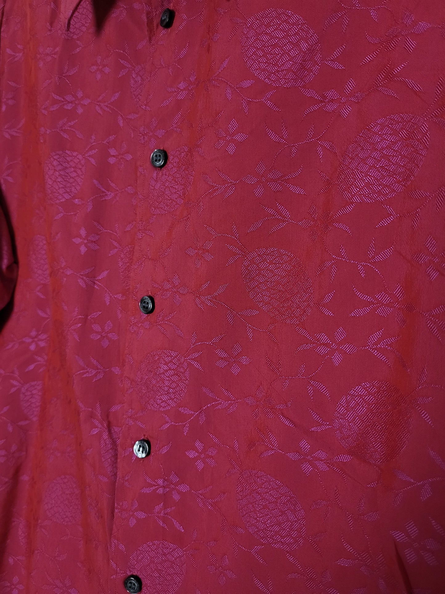 VERSACE Collection - Hemd - Exklusiv - Rot mit Muster - Herren - M