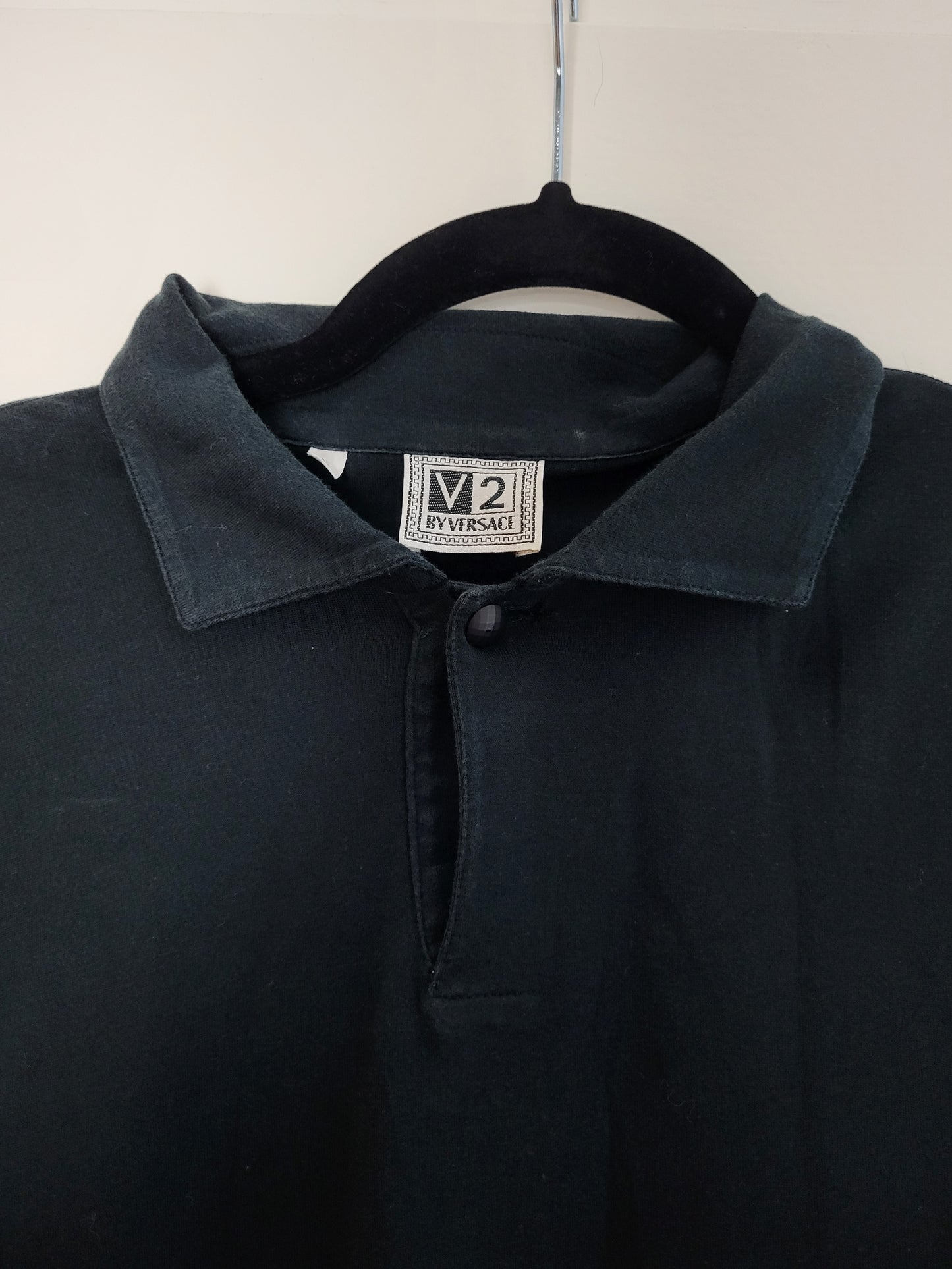 VERSACE V2 Classic - Poloshirt - Exklusiv - Schwarz - Herren - L