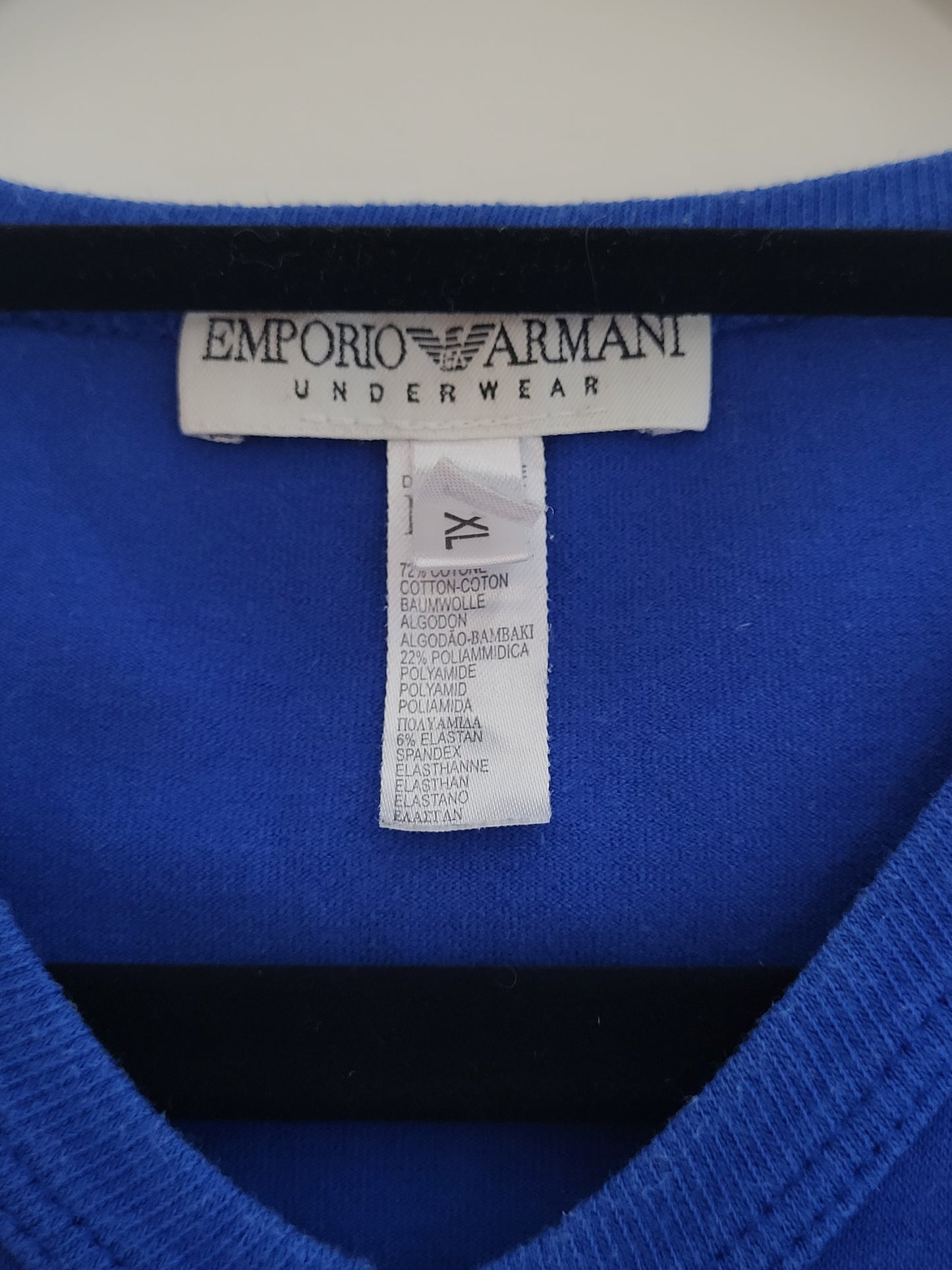 EMPORIO ARMANI - Tanktop - Sportswear - Blau - Herren - L/XL