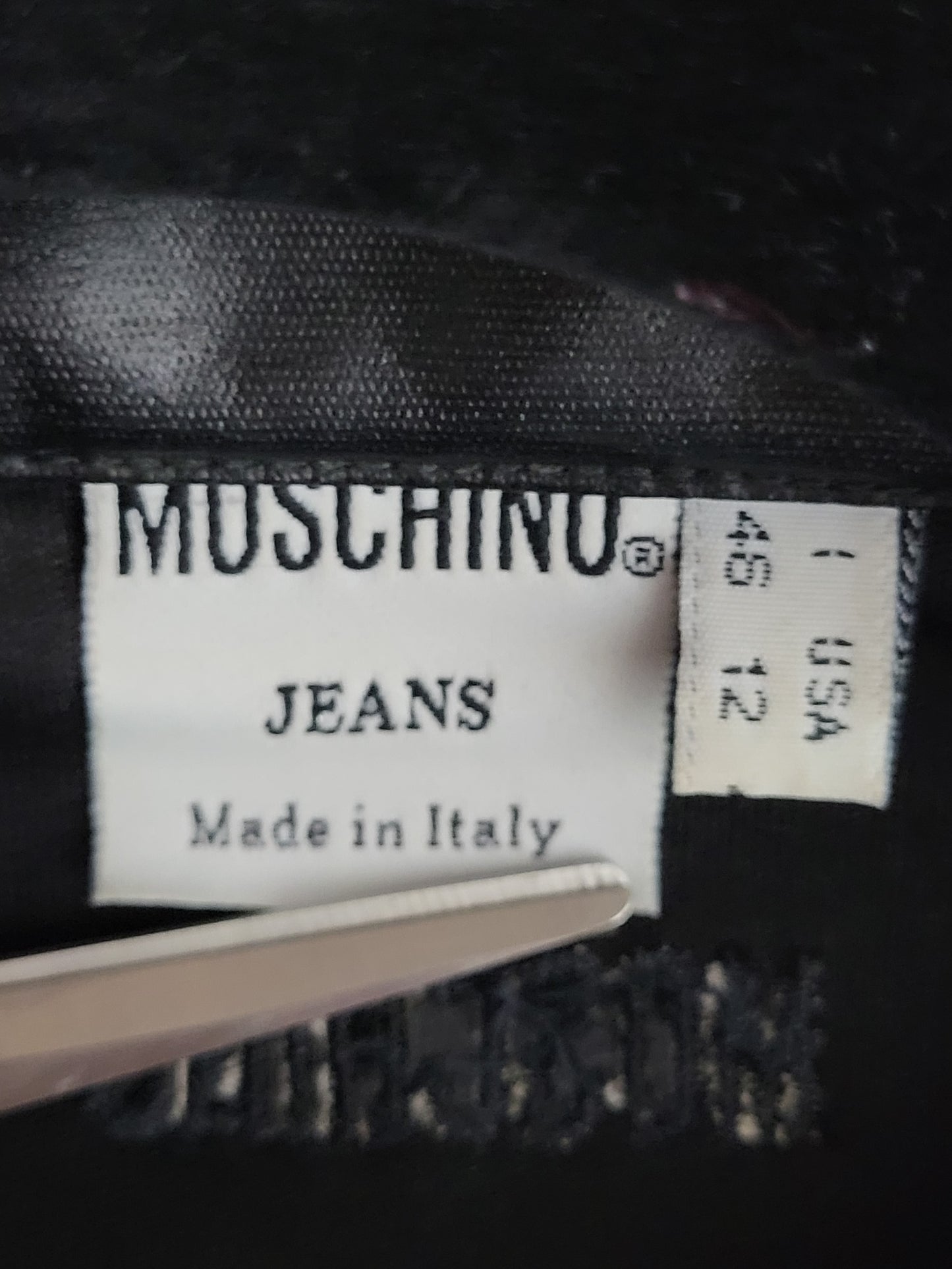 MOSCHINO Jeans -Jacke - Kunstleder/Glanz - Schwarz - Damen - M