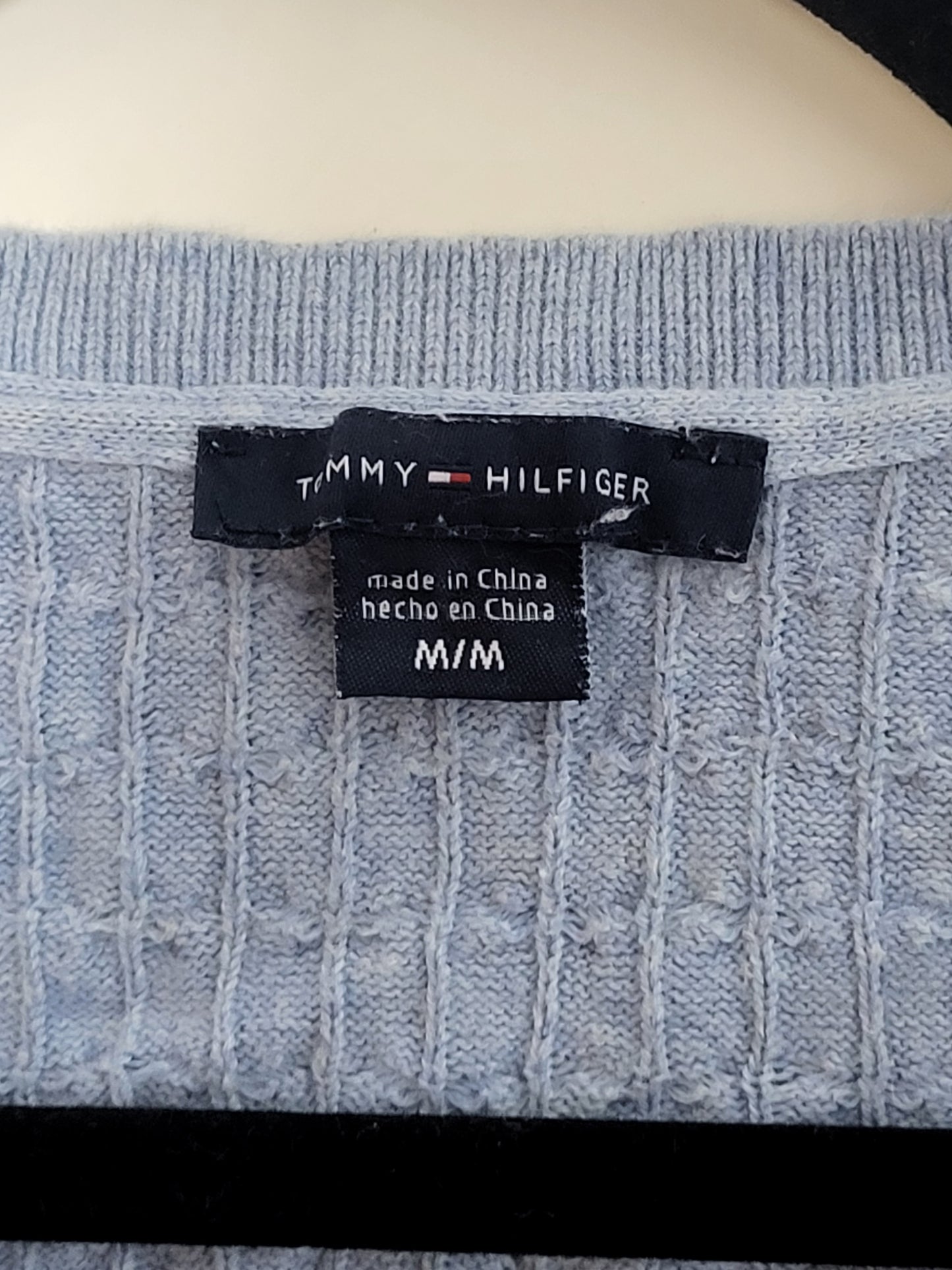 Tommy Hilfiger - Pulli - Zopfmuster - Hellblau - Damen - M