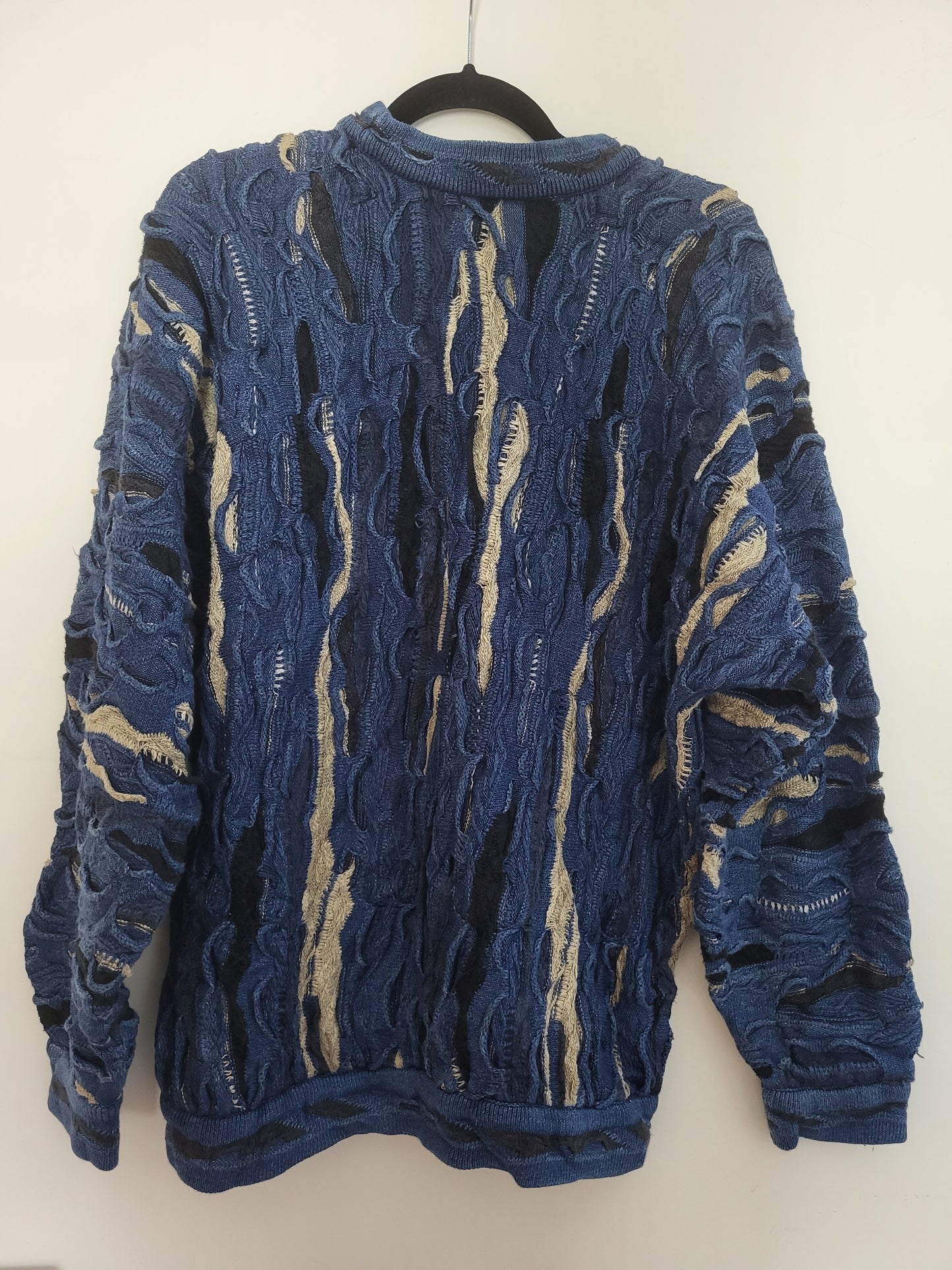 COOGI BLUES - Pullover - Muster - Vintage Australia - Blau - Herren - M/L