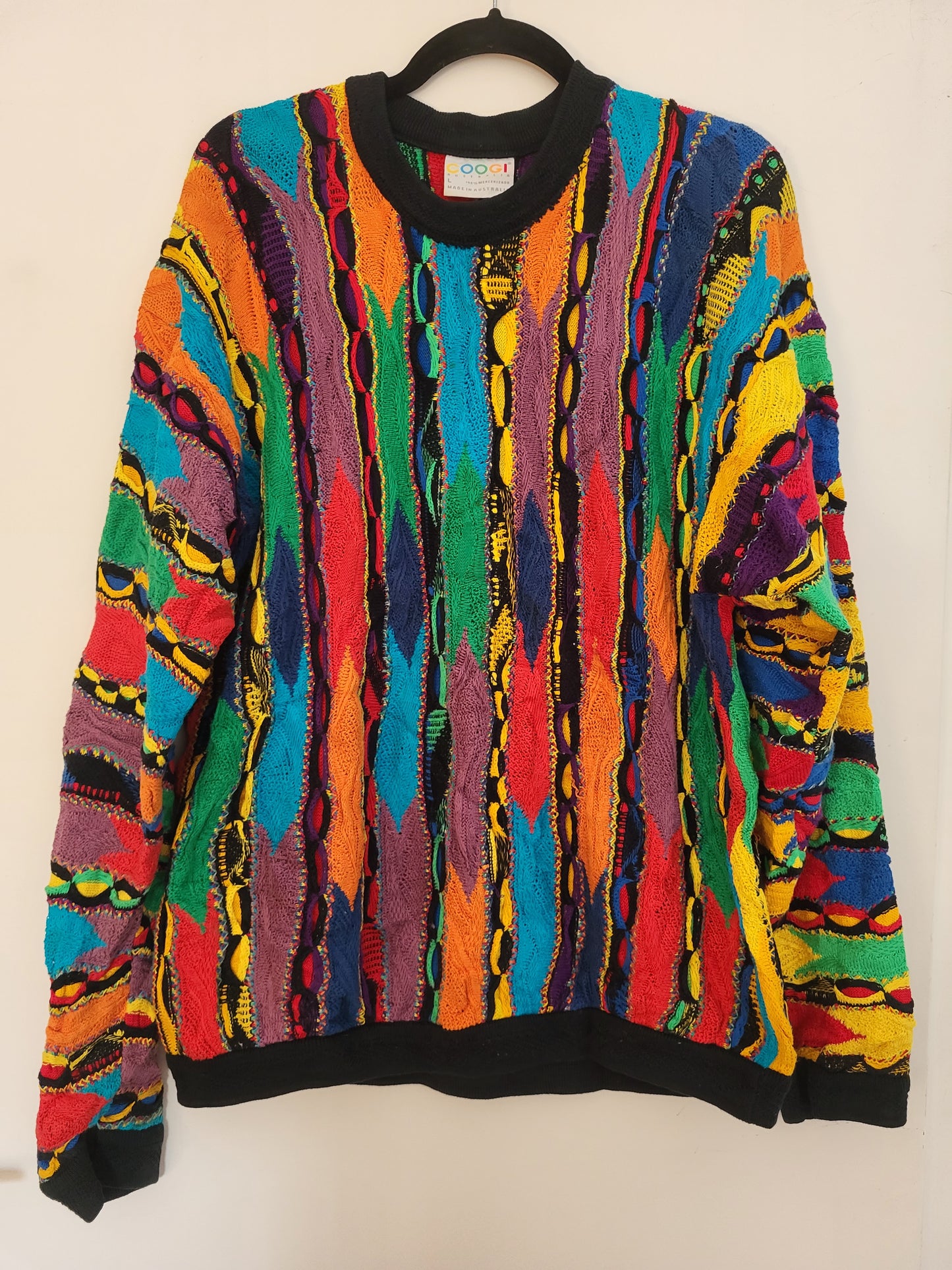 COOGI - Pullover - Muster - Vintage Australia - Bunt - Herren - L - RARE