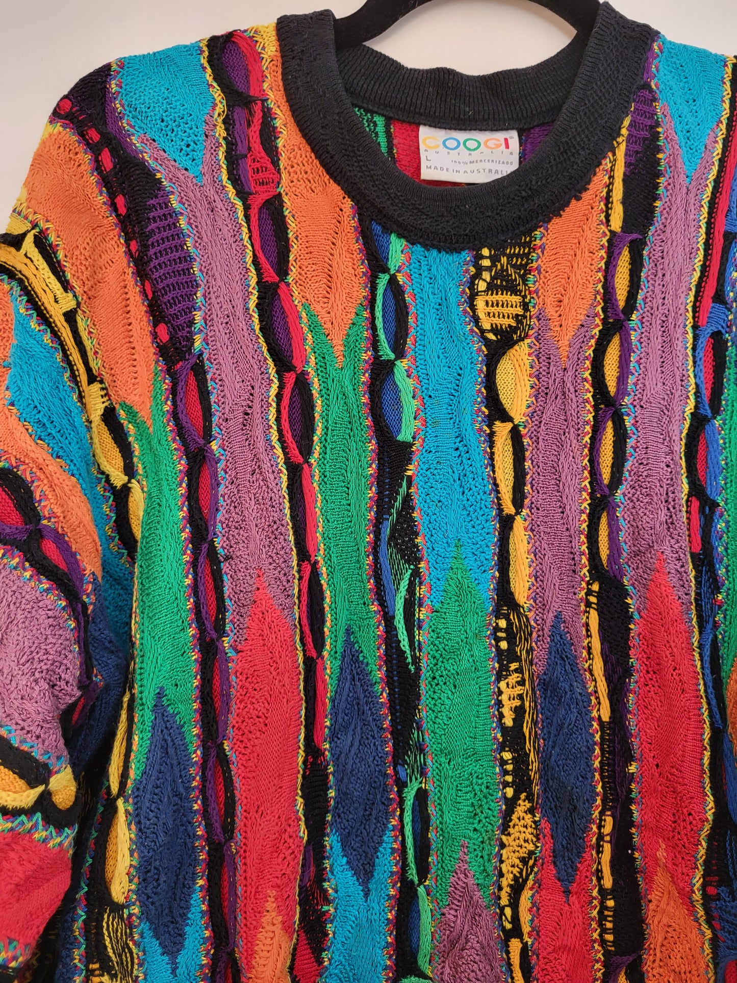 COOGI - Pullover - Muster - Vintage Australia - Bunt - Herren - L - RARE