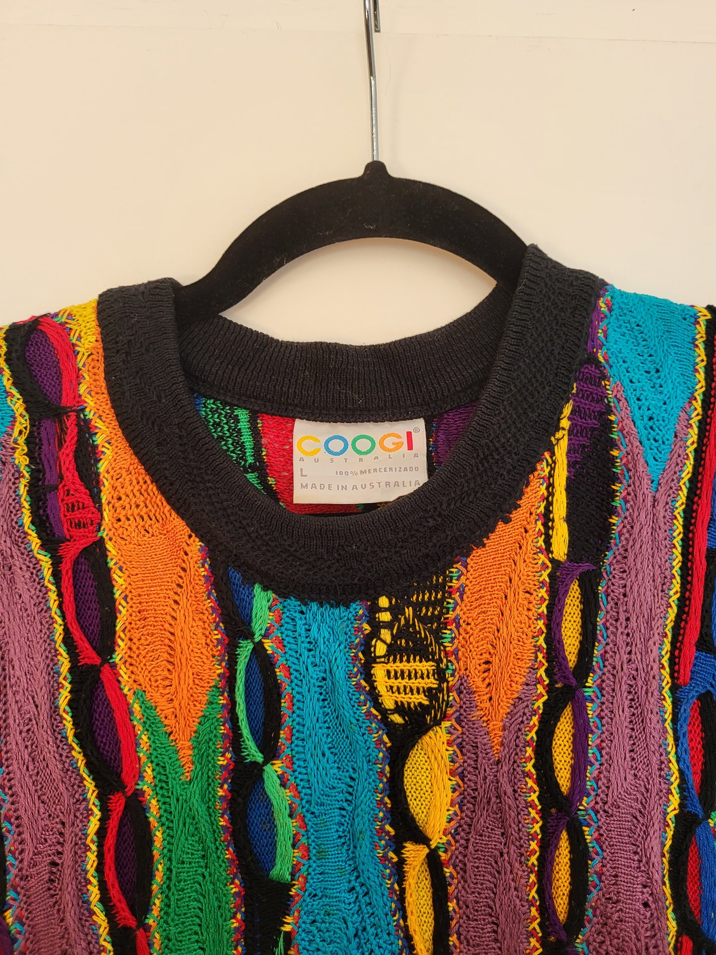 COOGI - Pullover - Muster - Vintage Australia - Bunt - Herren - L - RARE