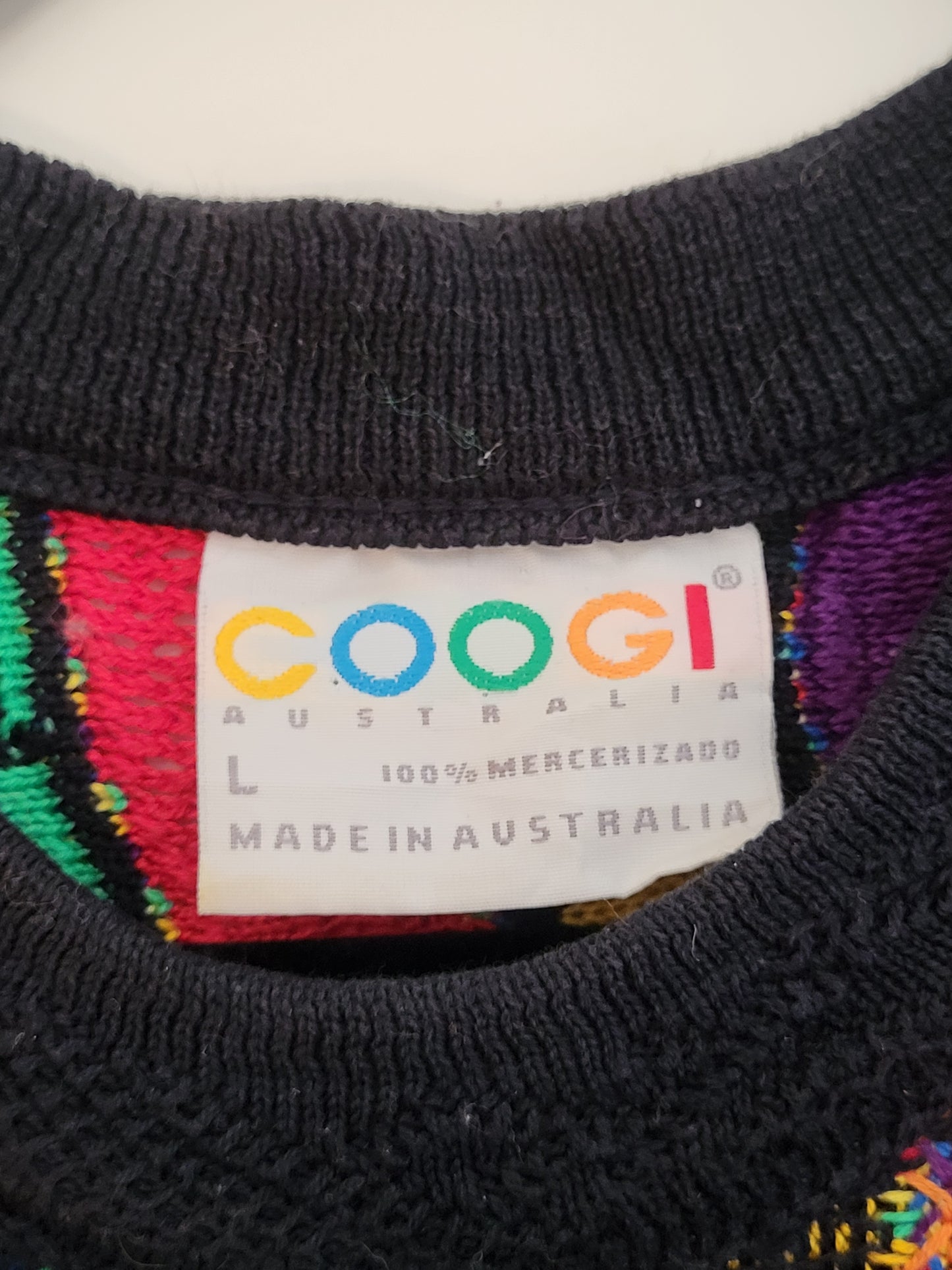 COOGI - Pullover - Muster - Vintage Australia - Bunt - Herren - L - RARE