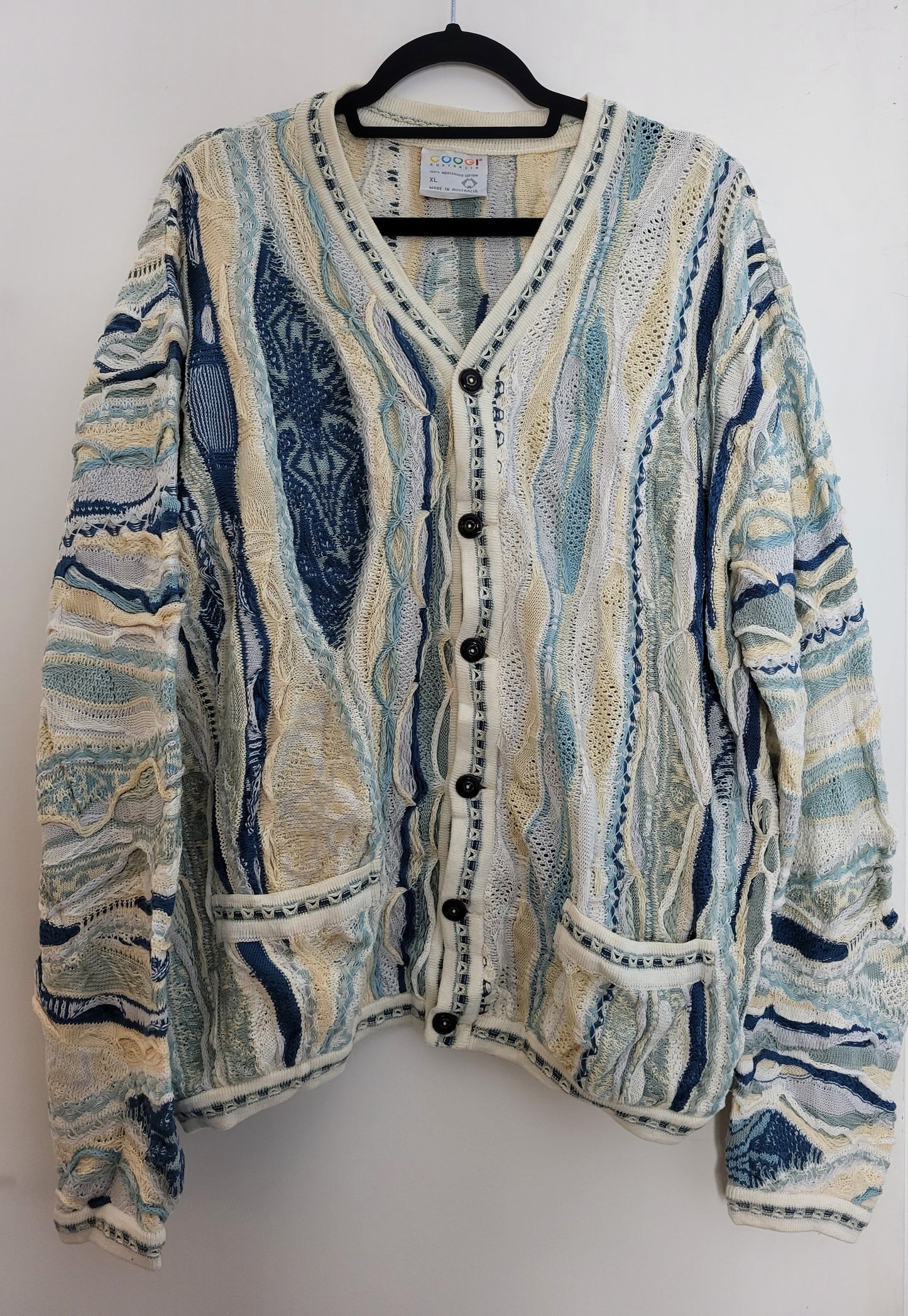 COOGI - Cardigan - Muster - Vintage Australia - Bunt - Herren - XL