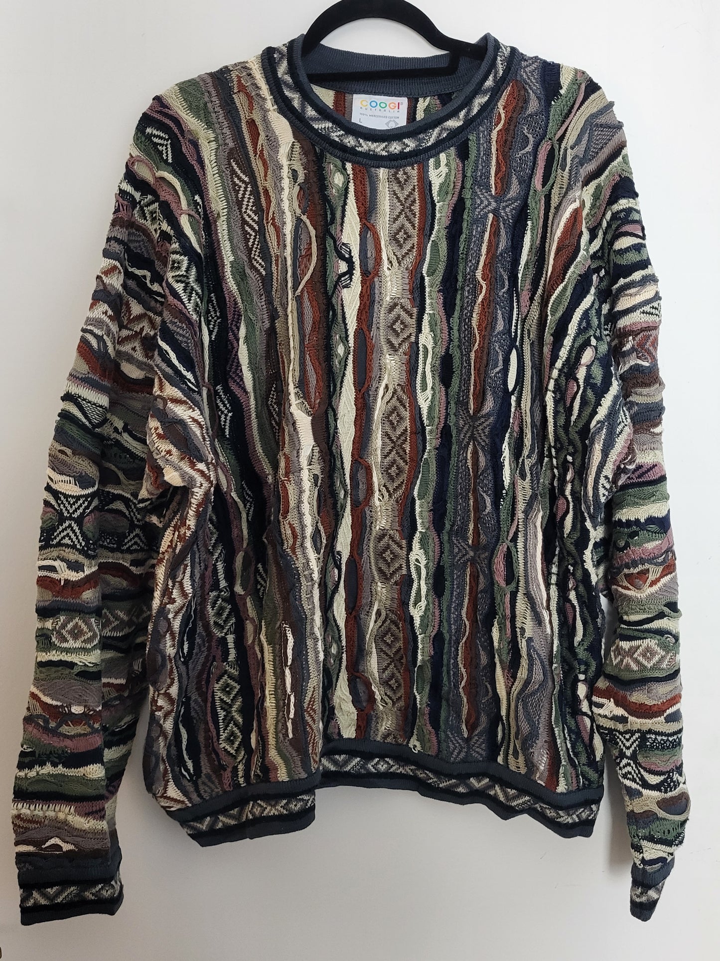 COOGI - Pullover - Muster - Vintage Australia - Bunt - Herren - L