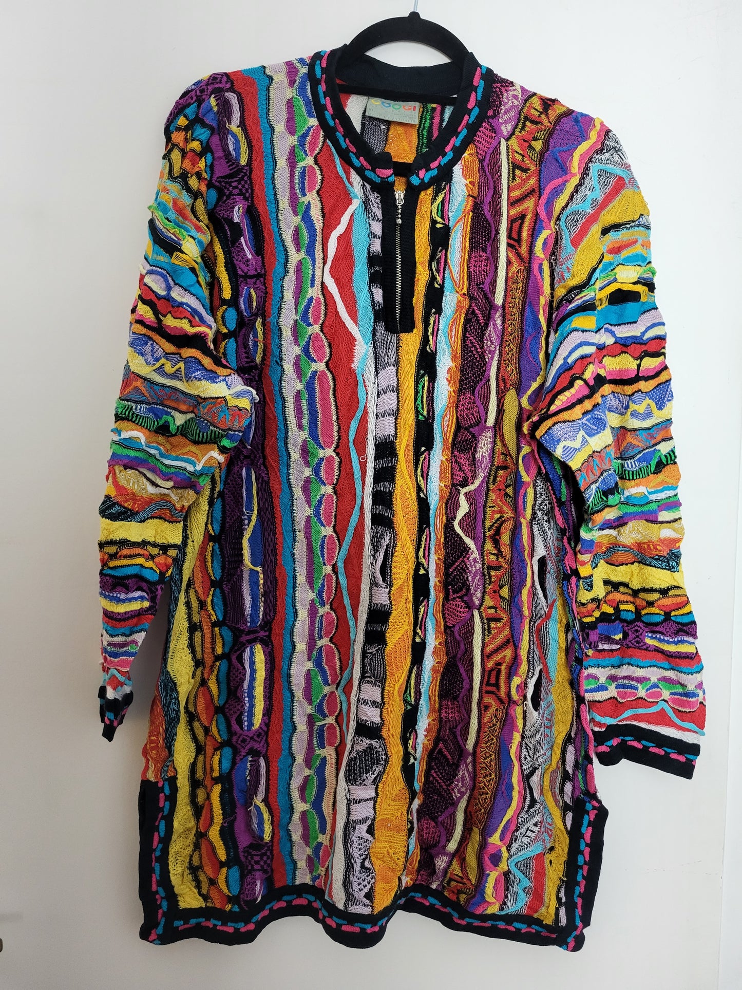 COOGI - Pullover/Kleid - Muster - Vintage Australia - Bunt - Damen - XL