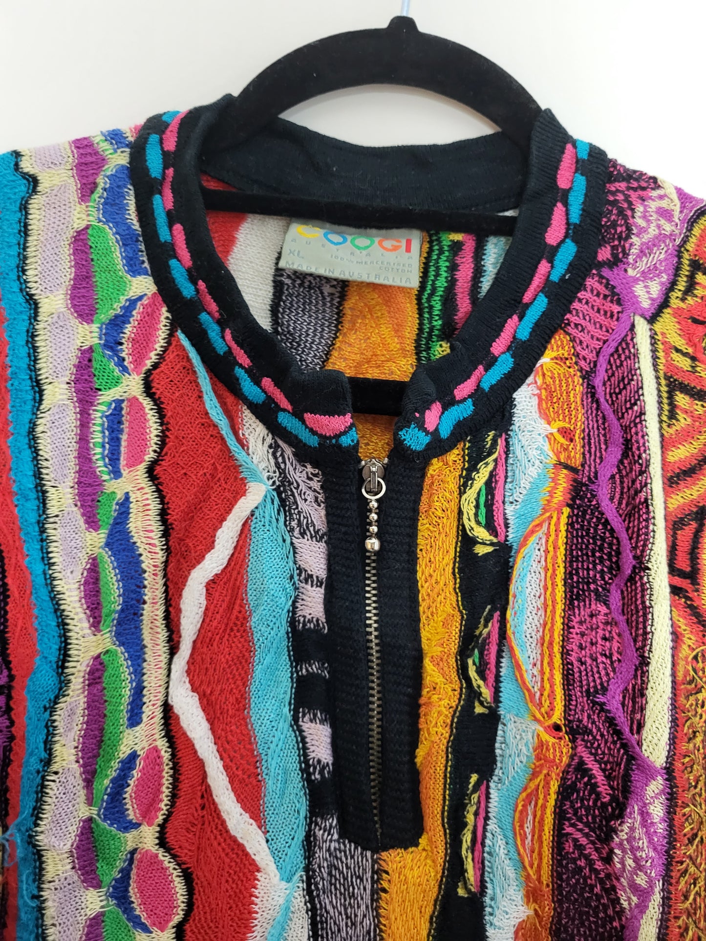 COOGI - Pullover/Kleid - Muster - Vintage Australia - Bunt - Damen - XL