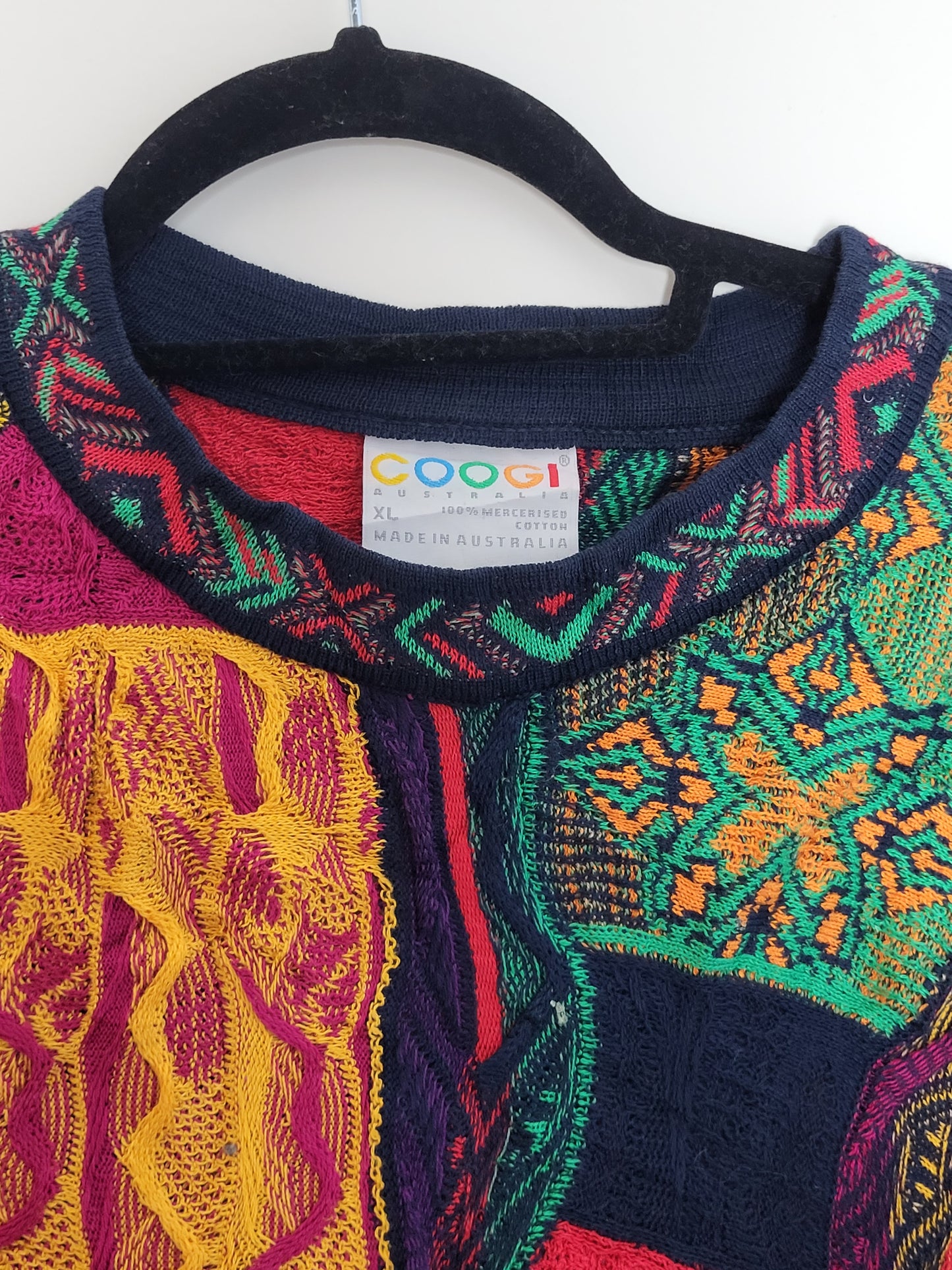 COOGI - Pullover - Muster - Vintage Australia - Bunt - Herren - XL