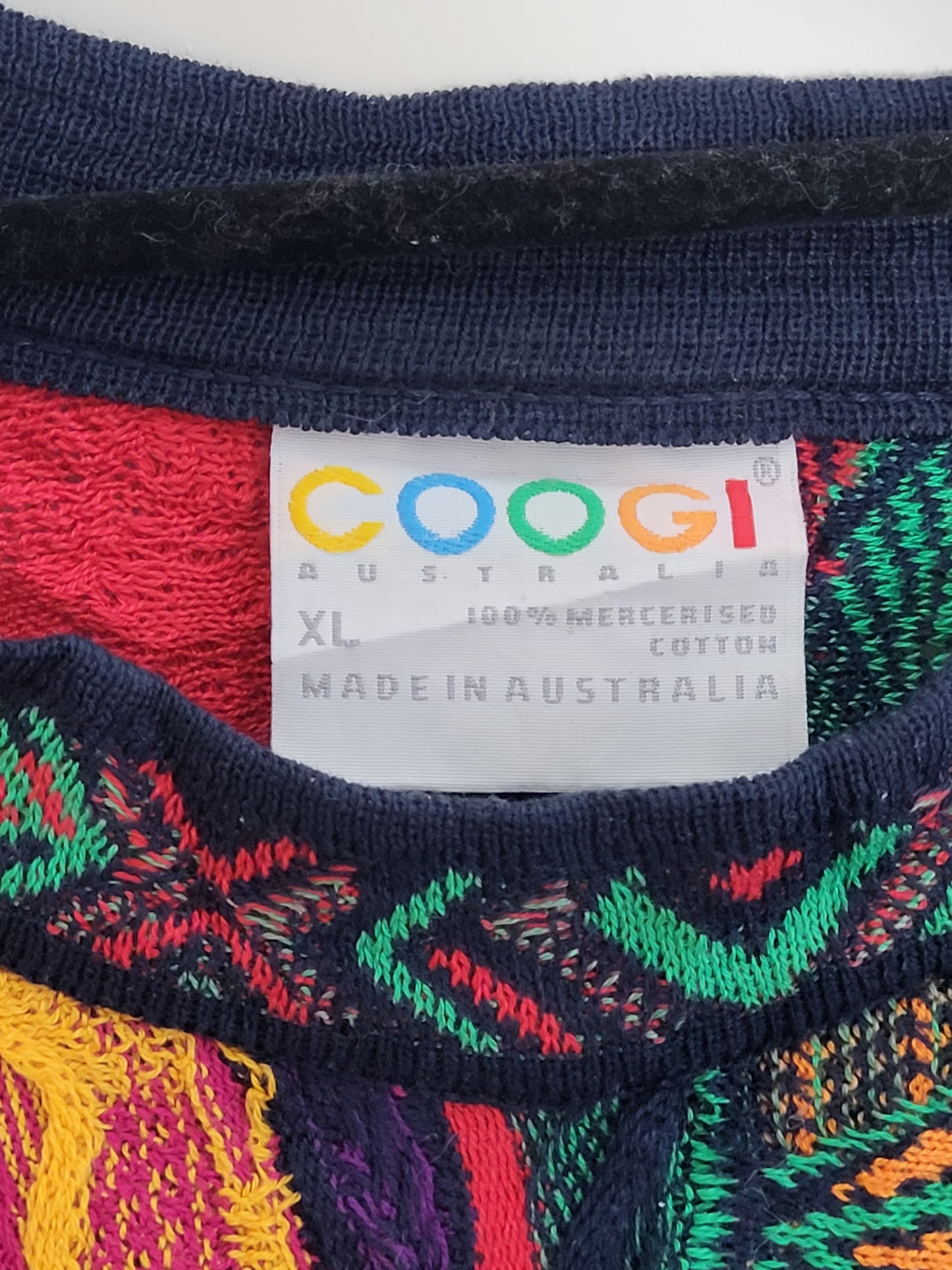 COOGI - Pullover - Muster - Vintage Australia - Bunt - Herren - XL