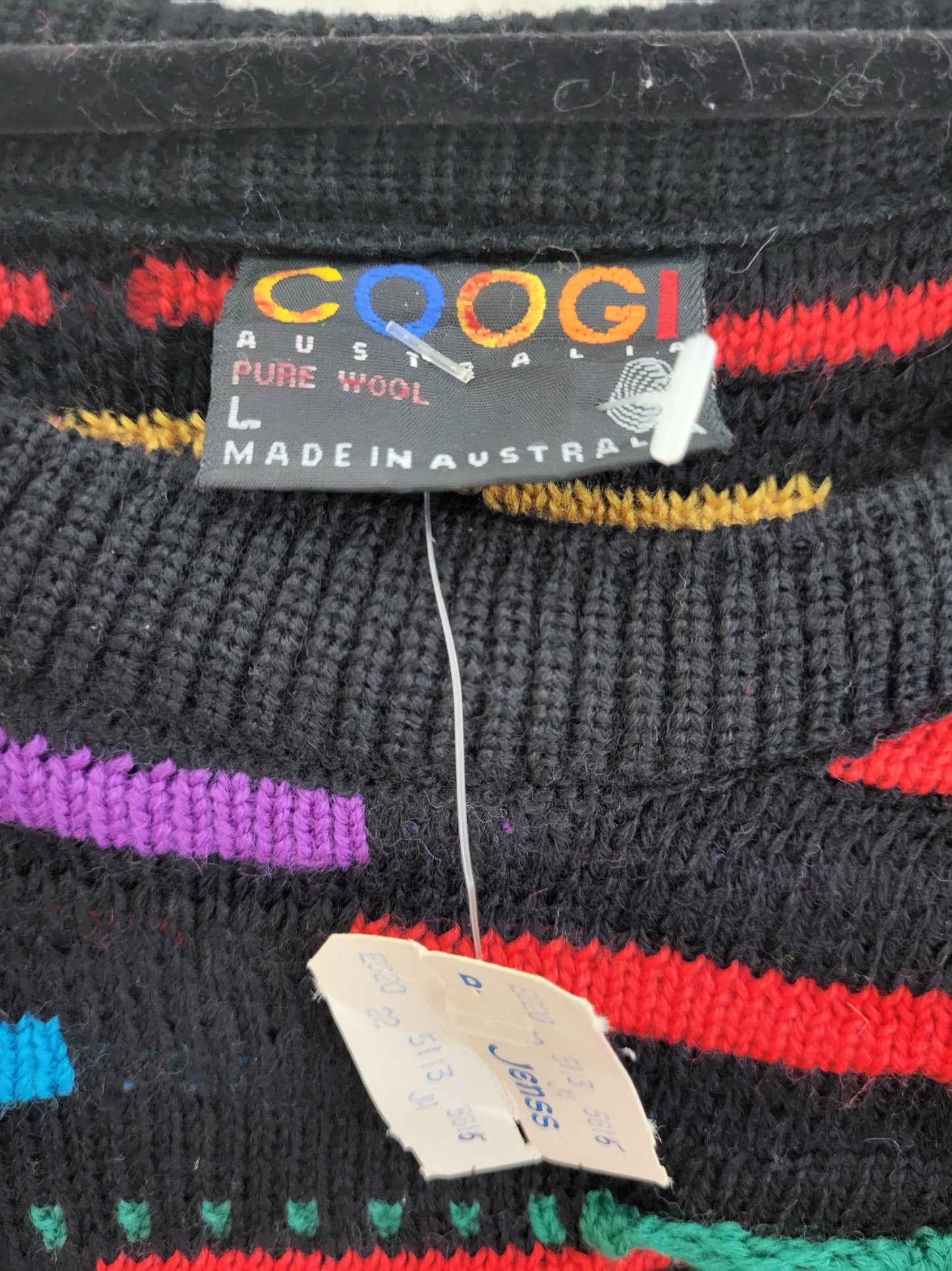 COOGI - Pullover - Muster - Vintage Australia - Bunt - Herren - L (NEUWERTIG)