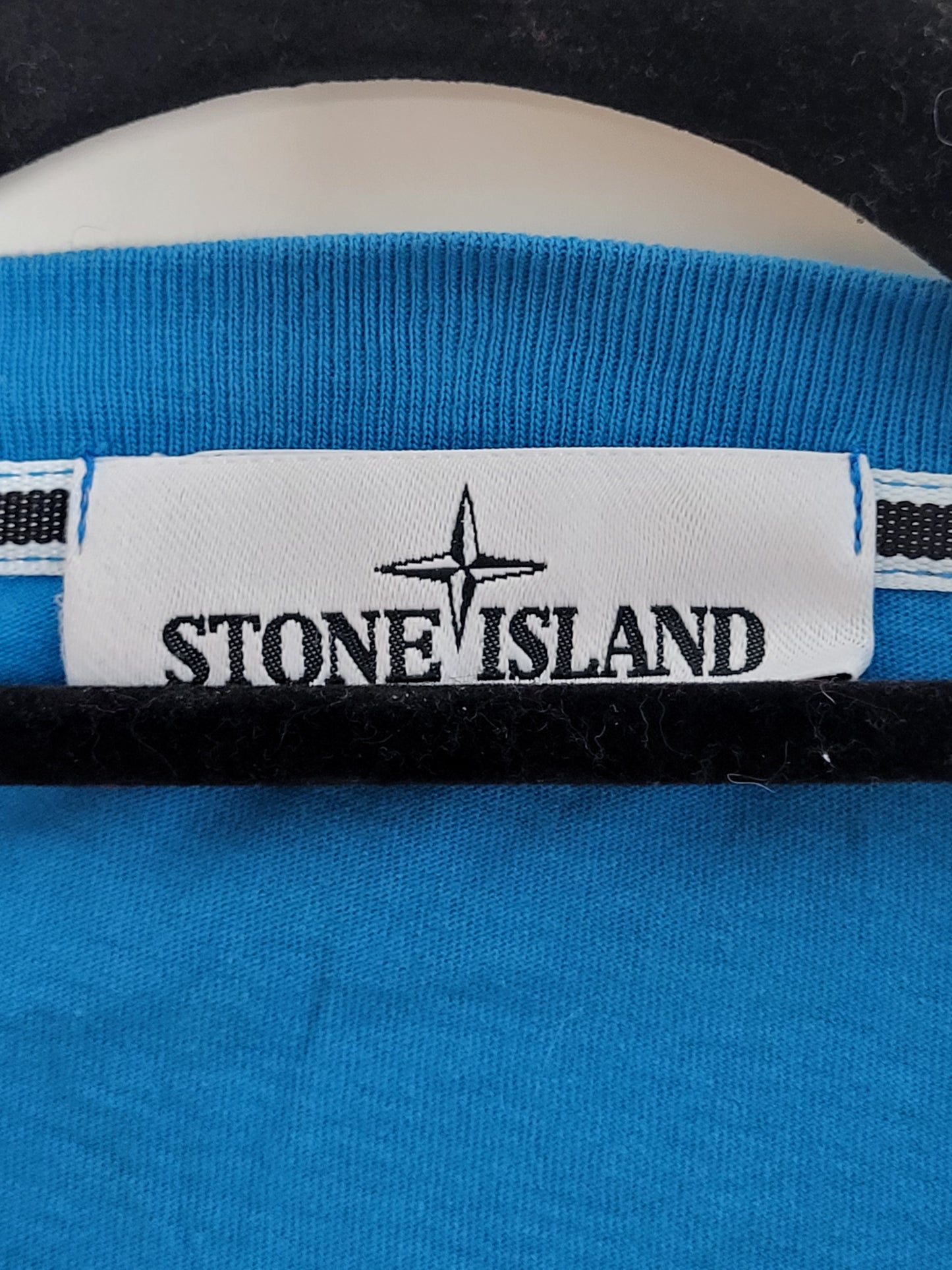 STONE ISLAND - T-Shirt - Klassisch mit Logo - Blau - Herren - XL