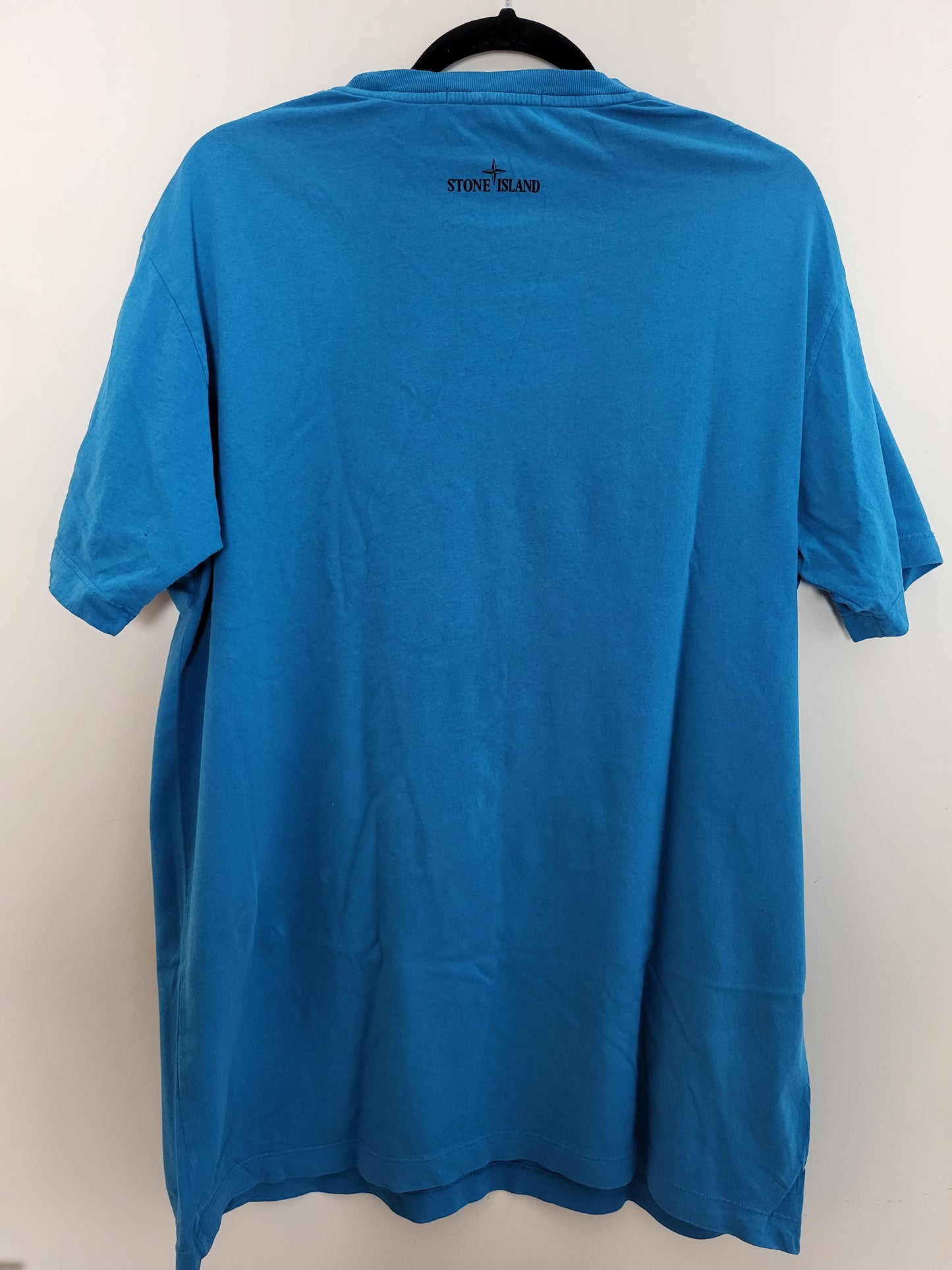 STONE ISLAND - T-Shirt - Klassisch mit Logo - Blau - Herren - XL