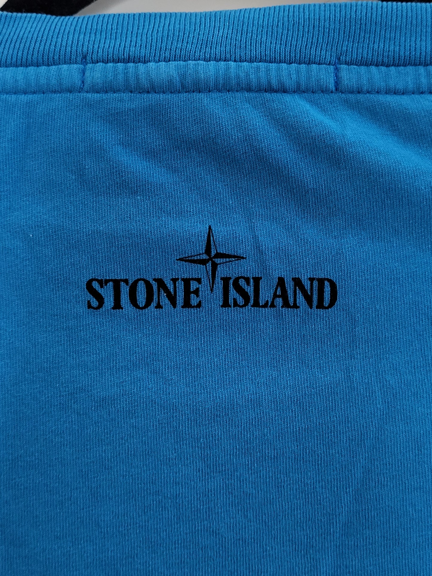 STONE ISLAND - T-Shirt - Klassisch mit Logo - Blau - Herren - XL