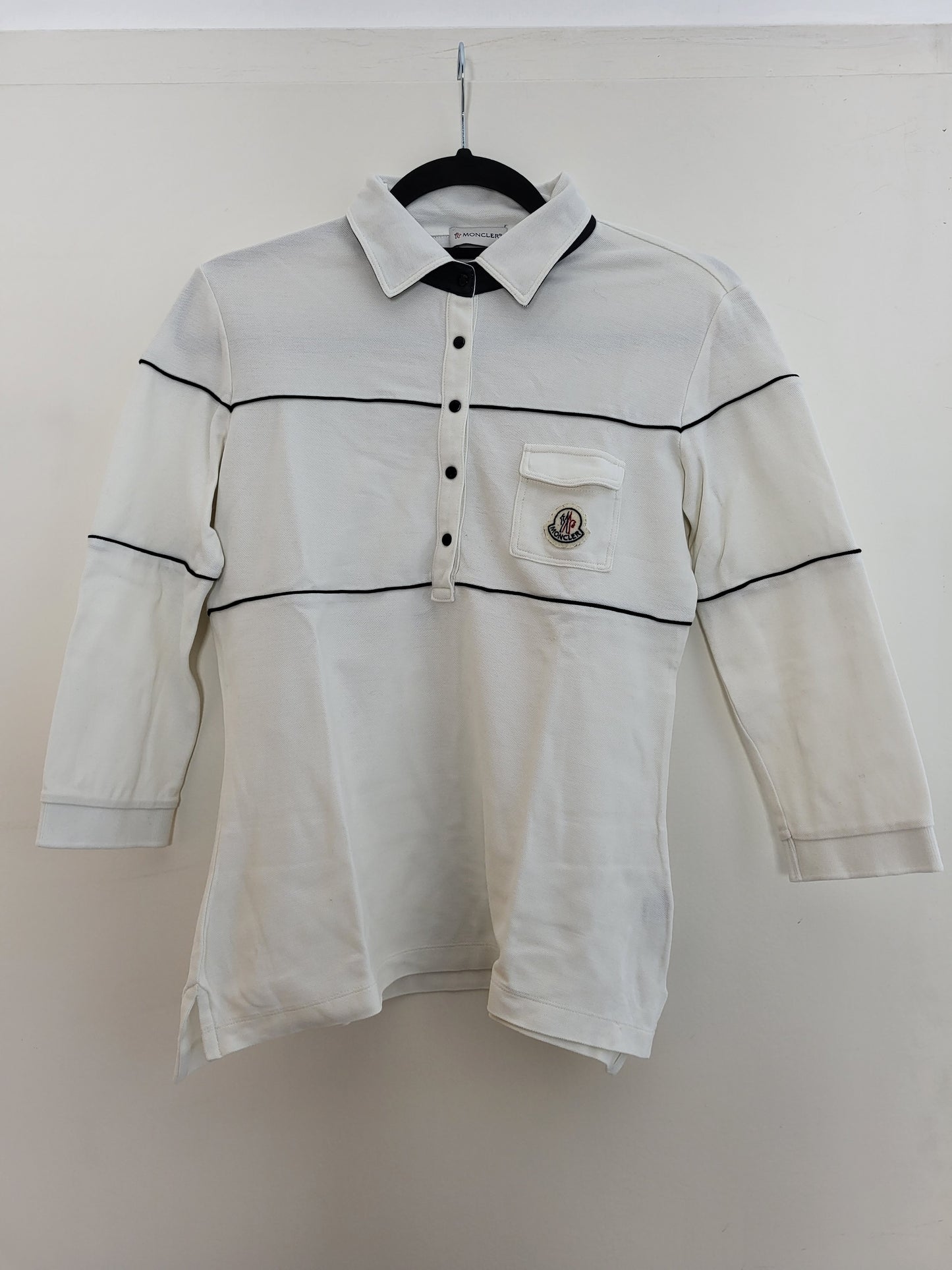 MONCLER - Poloshirt - Klassisch - Weiß - Damen - S