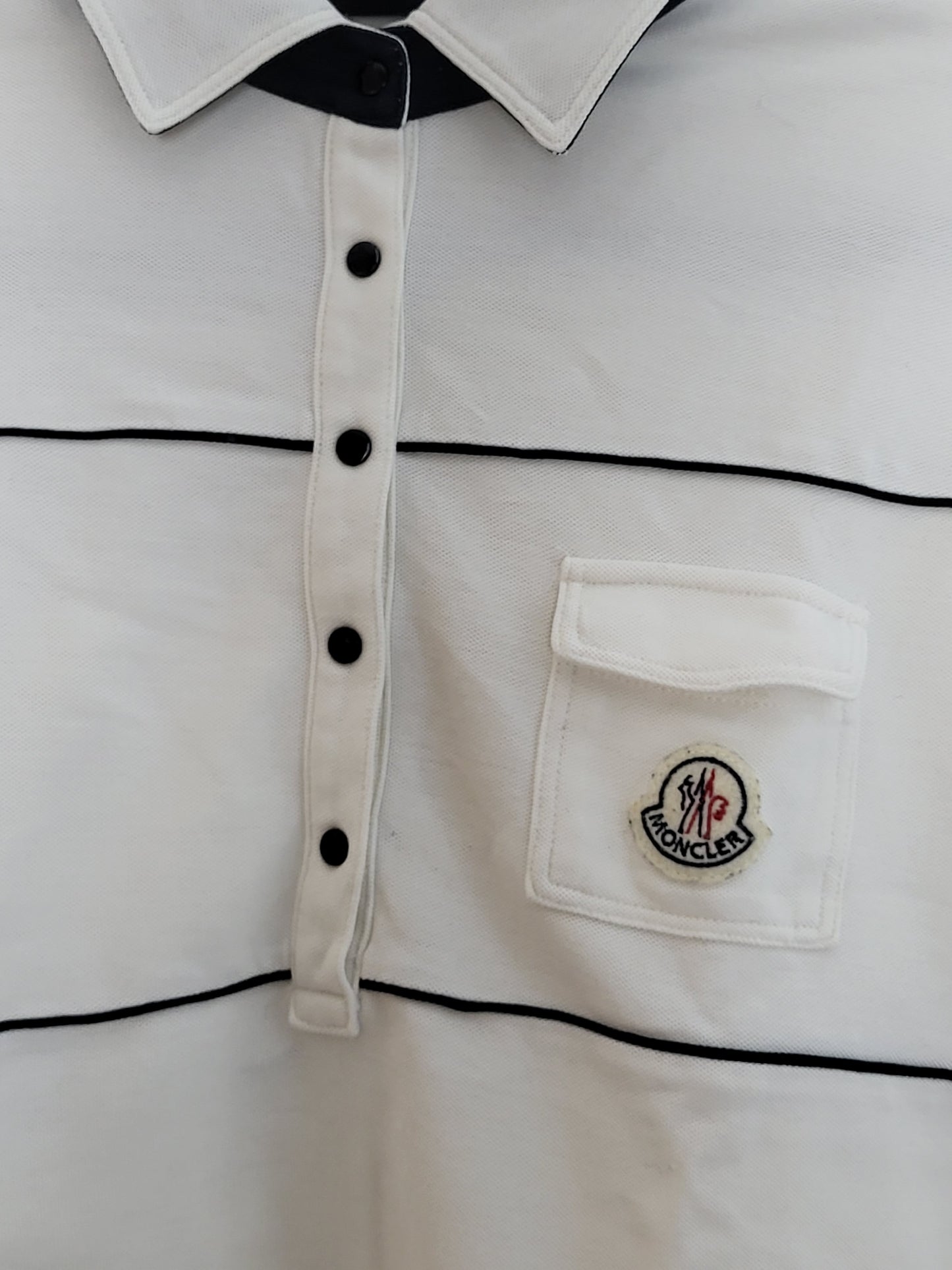 MONCLER - Poloshirt - Klassisch - Weiß - Damen - S