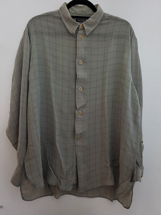 GIORGIO ARMANI - Hemd - Klassisch mit Muster - Vintage - Oliv - Herren - XL