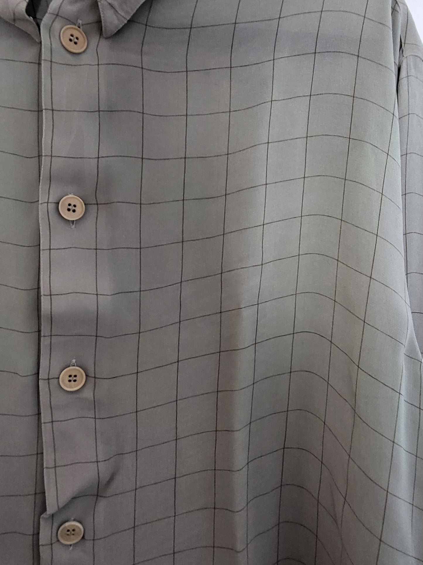 GIORGIO ARMANI - Hemd - Klassisch mit Muster - Vintage - Oliv - Herren - XL