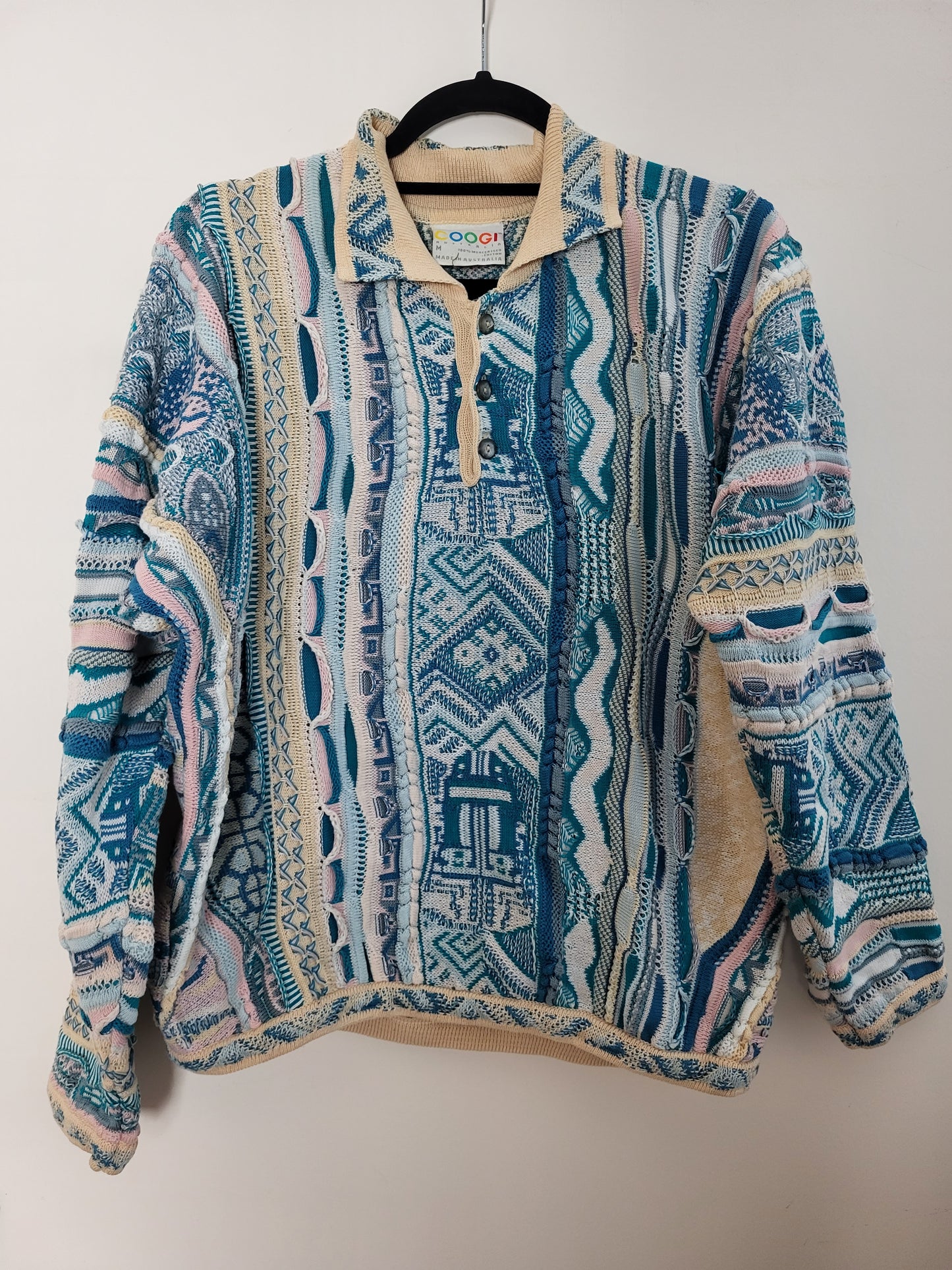 COOGI - Pullover - Muster - Vintage Australia - Bunt - Herren - M