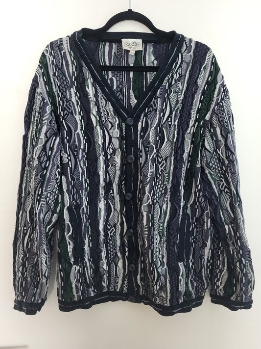 CUGGI/COOGI - Cardigan - Muster - Vintage Australia - Bunt - Herren - M/L