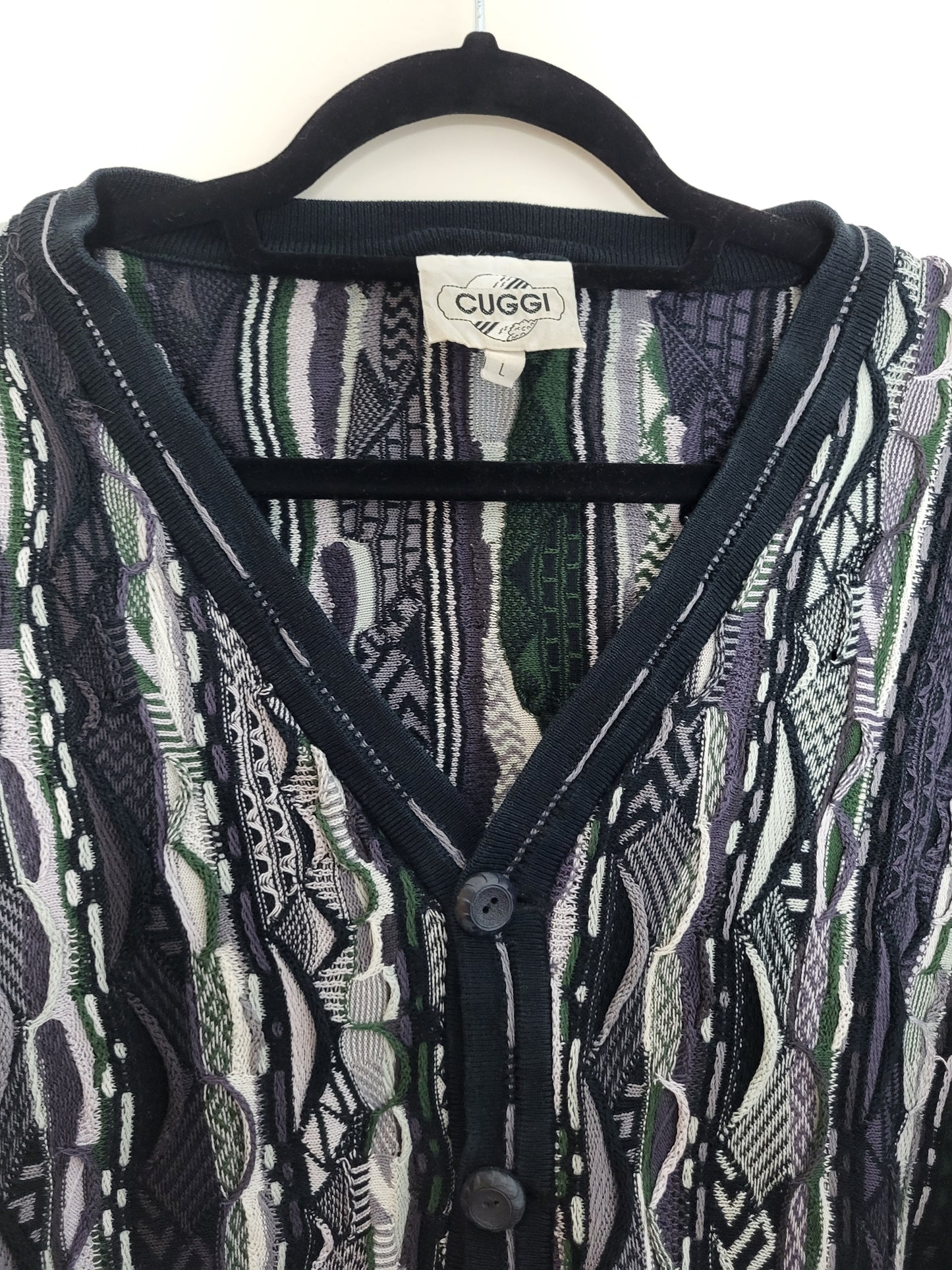 CUGGI/COOGI - Cardigan - Muster - Vintage Australia - Bunt - Herren - M/L