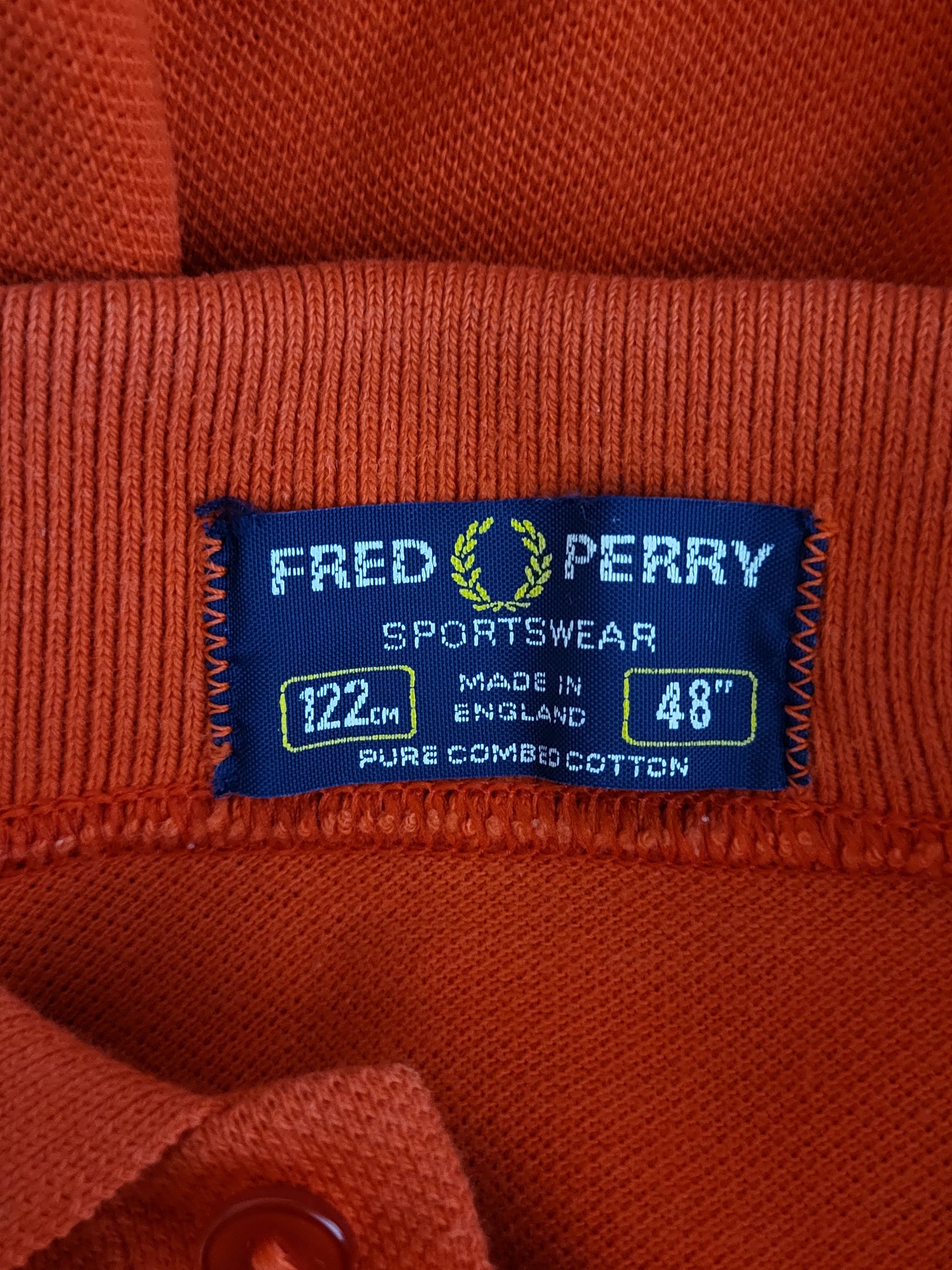 Fred Perry - Poloshirt - Vintage - Orange - Herren - XL/XXL