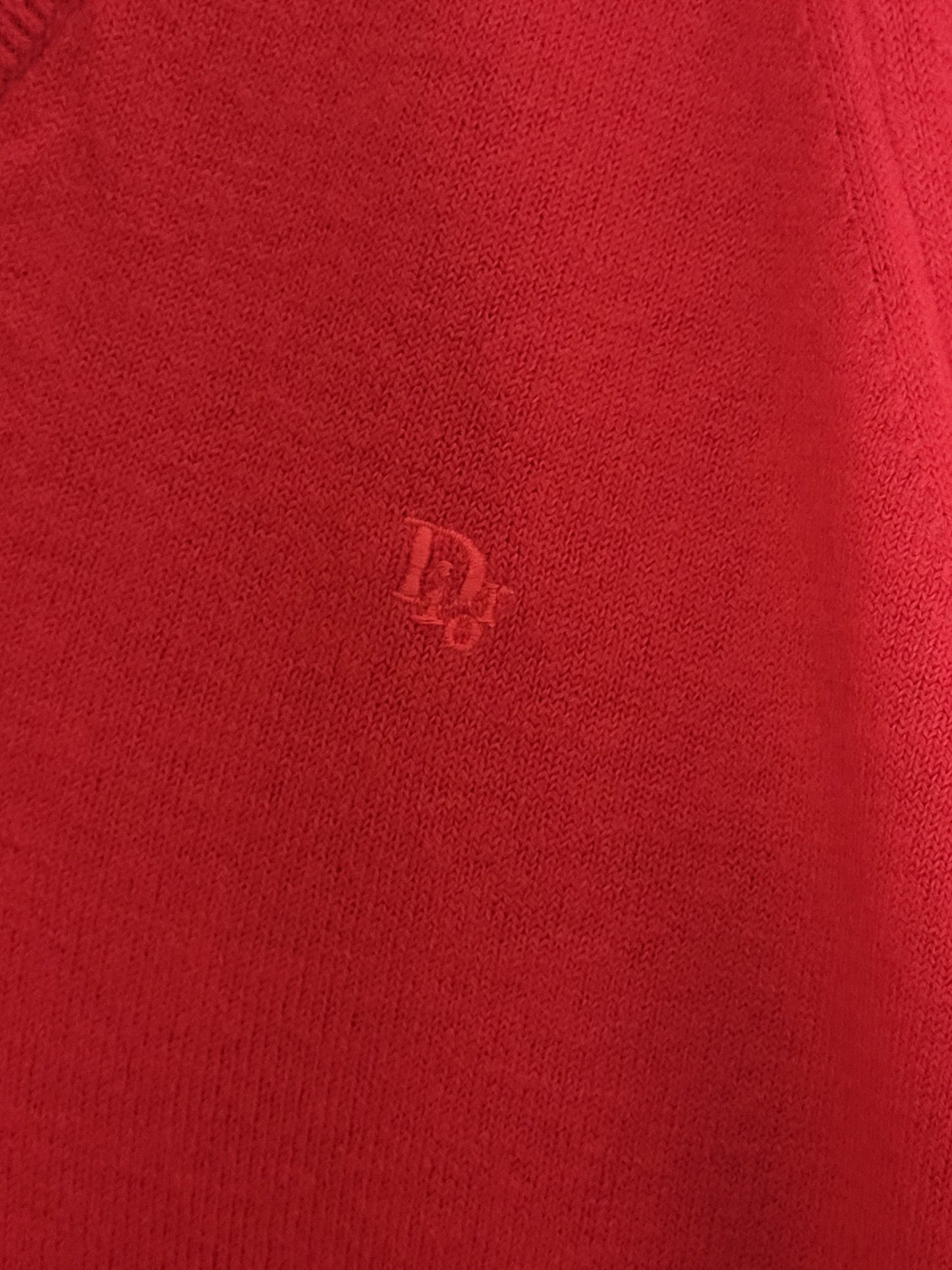 Christian Dior - Pullover - Exklusiv - Vintage - Rot- Damen - XL - NEU