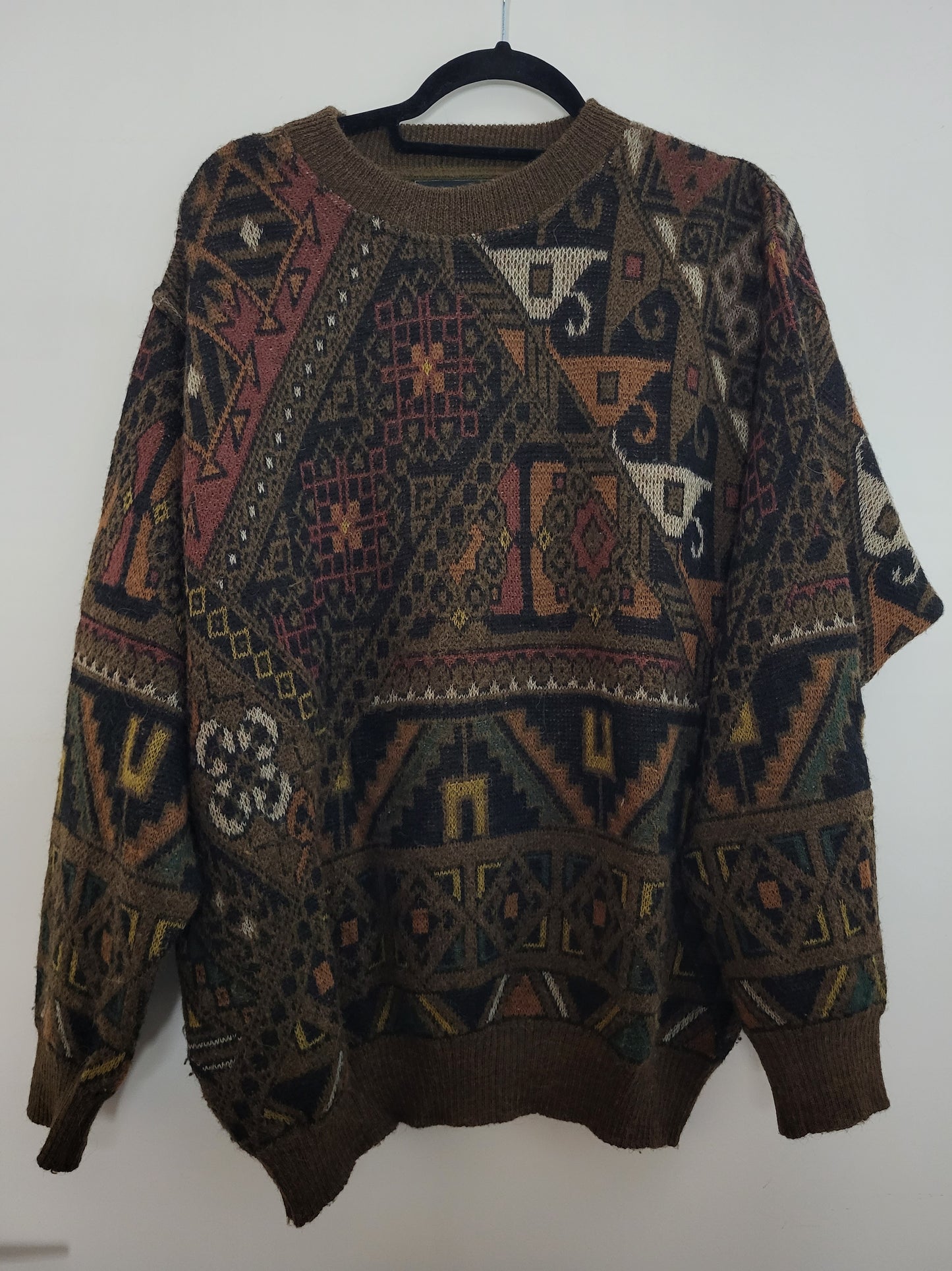 COBRA - Pullover - Muster - Vintage Italy - Bunt - Herren - L