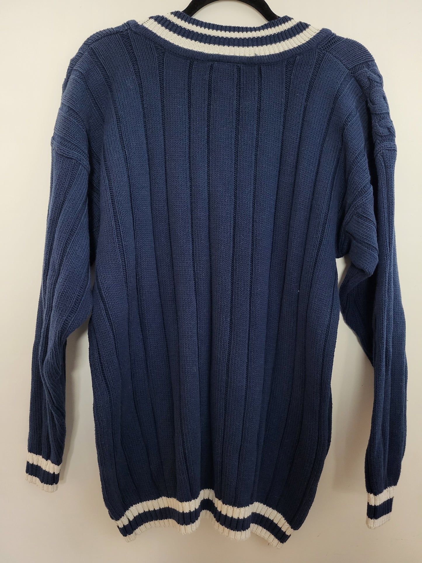 Vintage AVANT - Pullover - Zopfmuster - Vintage Italy - Dunkelblau - Herren - M/L