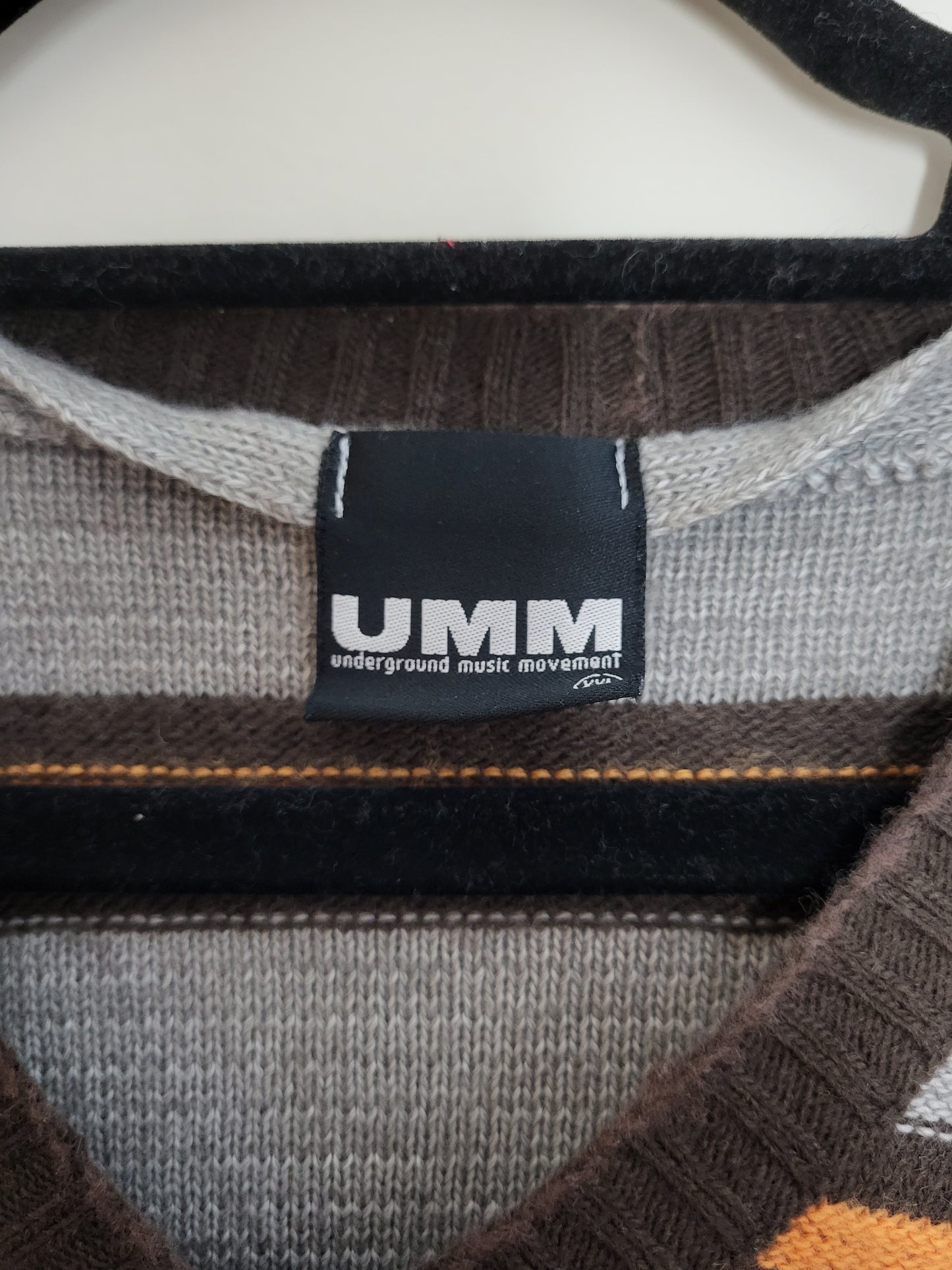 Vintage UMM - Pullover - Streifen - Vintage Italy - Bunt - Herren - XL/XXL