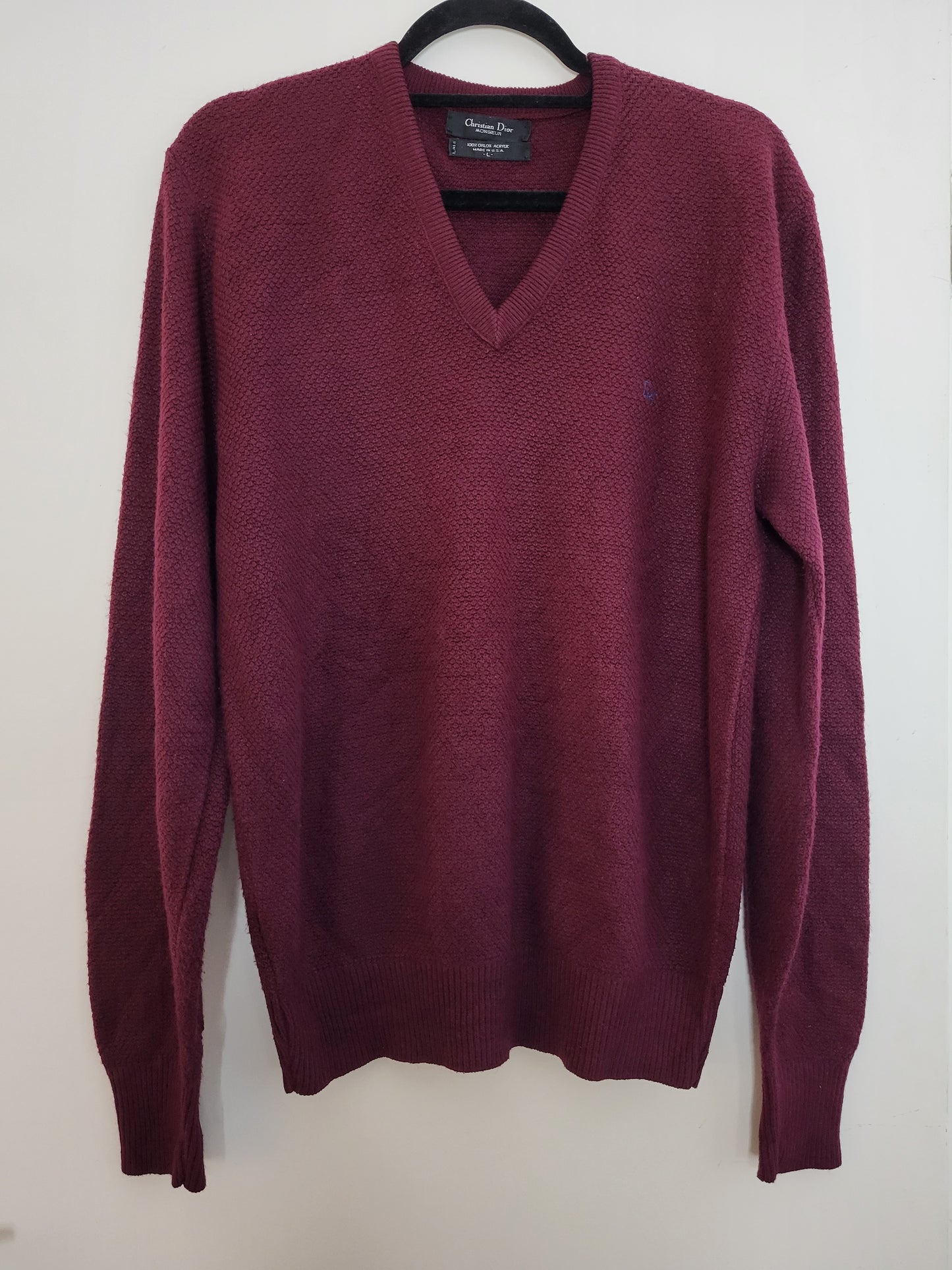 Christian Dior - Pullover - Exklusiv - Rot - Herren - L