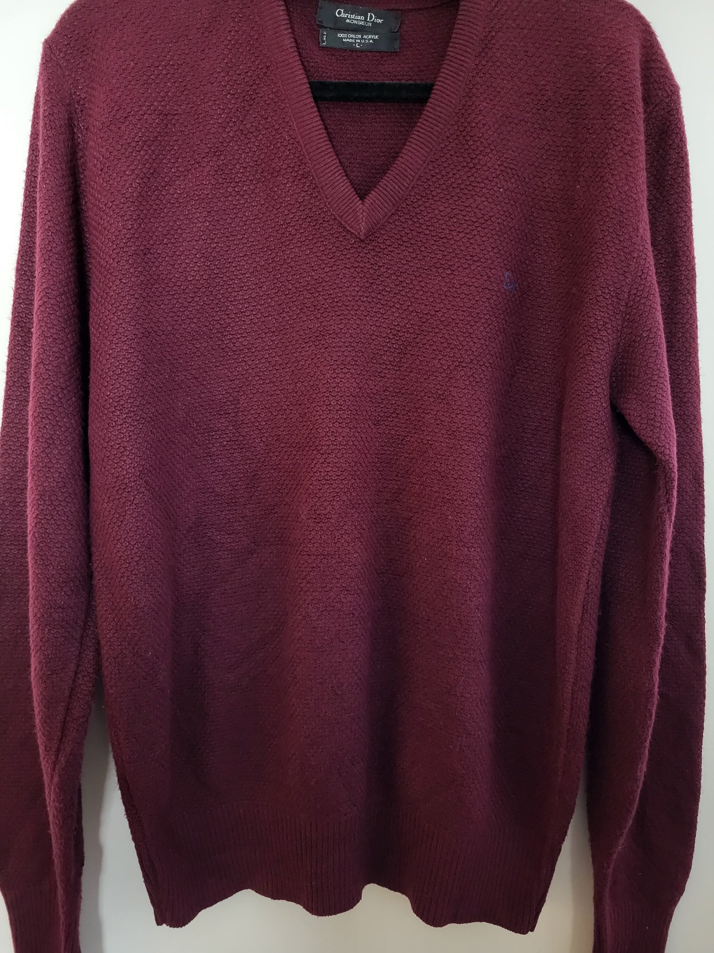 Christian Dior - Pullover - Exklusiv - Rot - Herren - L