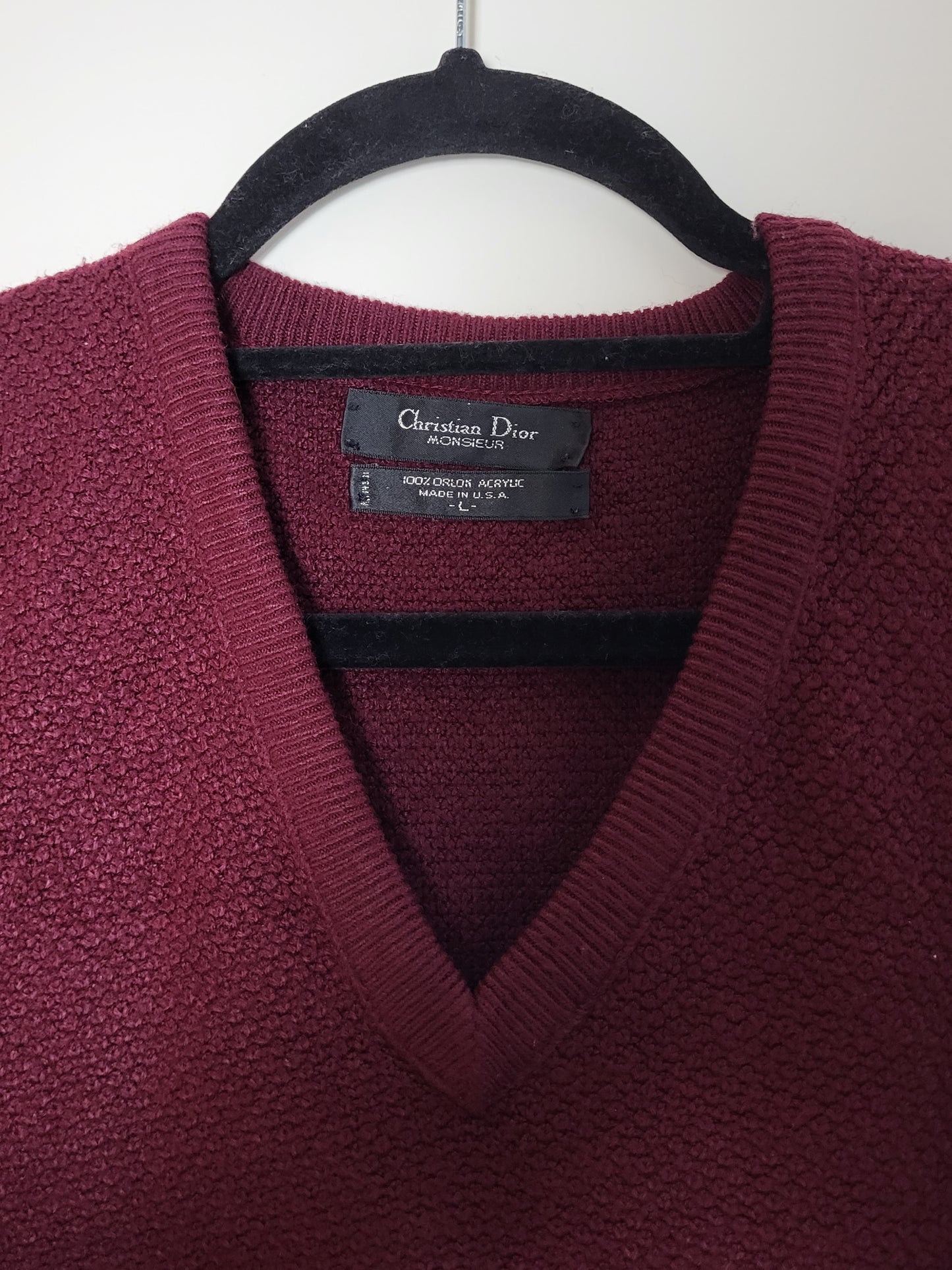 Christian Dior - Pullover - Exklusiv - Rot - Herren - L