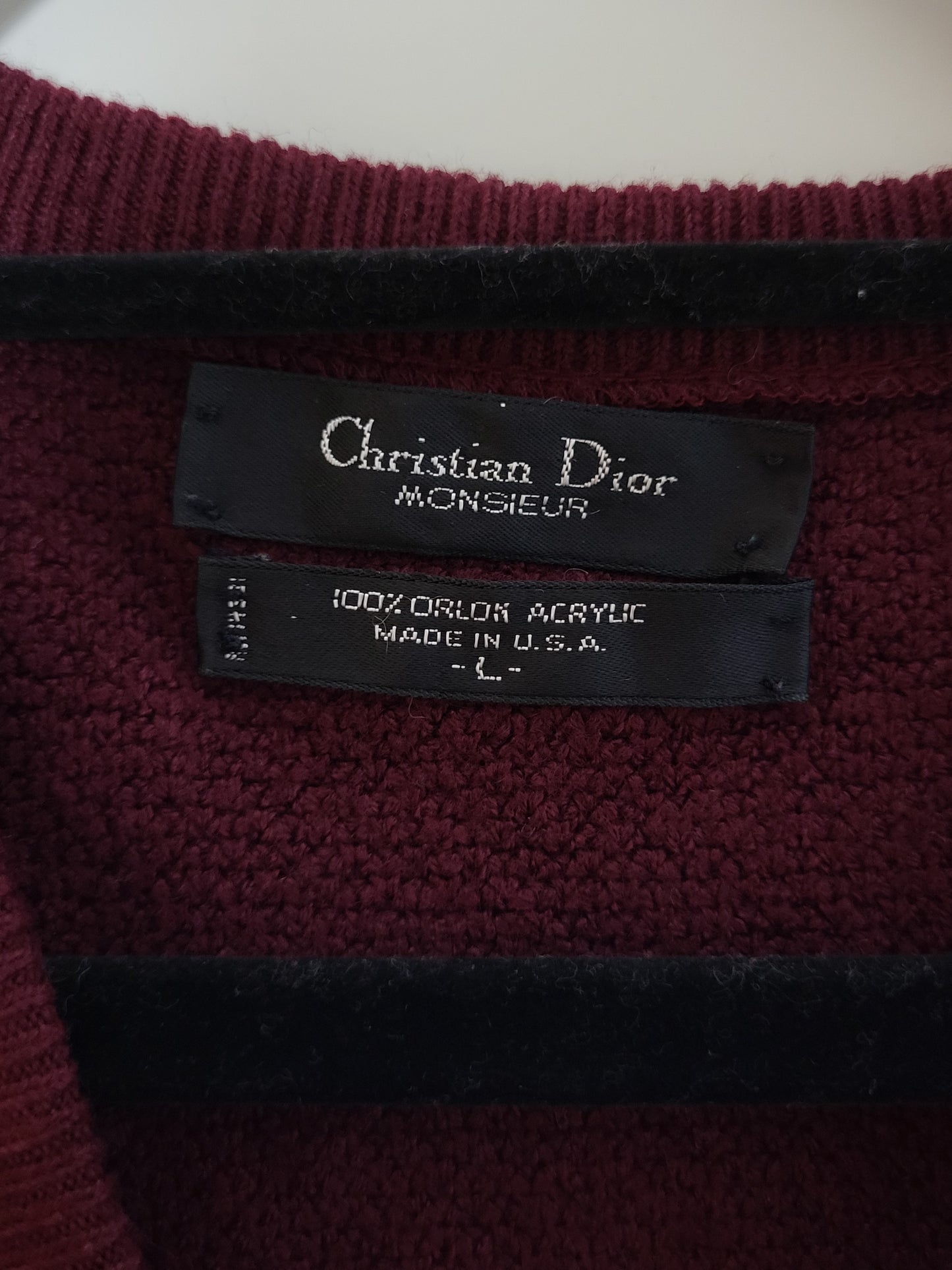 Christian Dior - Pullover - Exklusiv - Rot - Herren - L