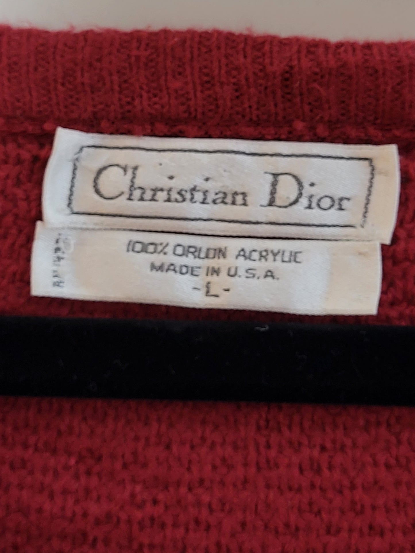 Christian Dior - Pullover - Exklusiv - Beere - Herren - L